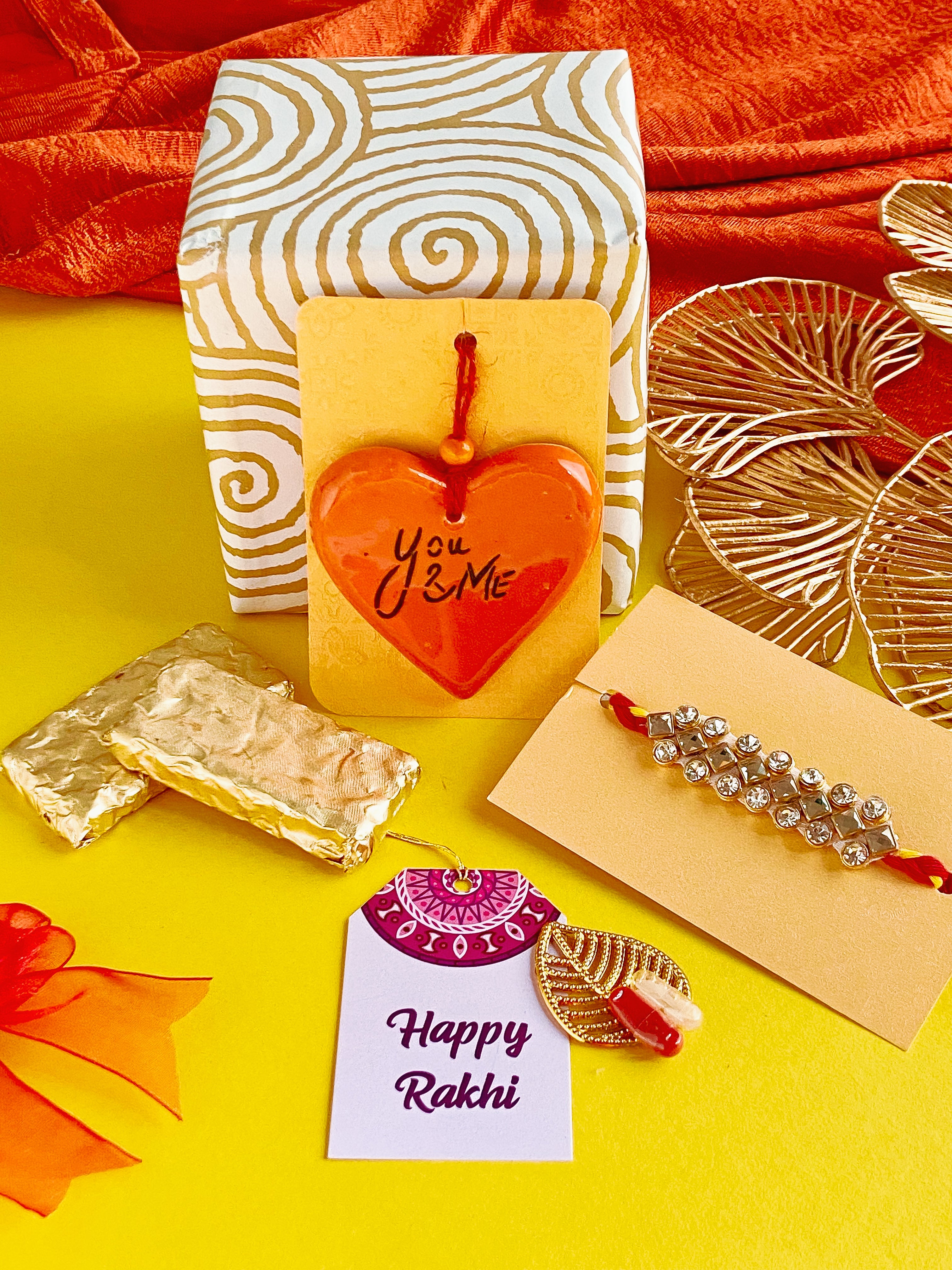 Good luck Charm & Choco Rakhi Kit