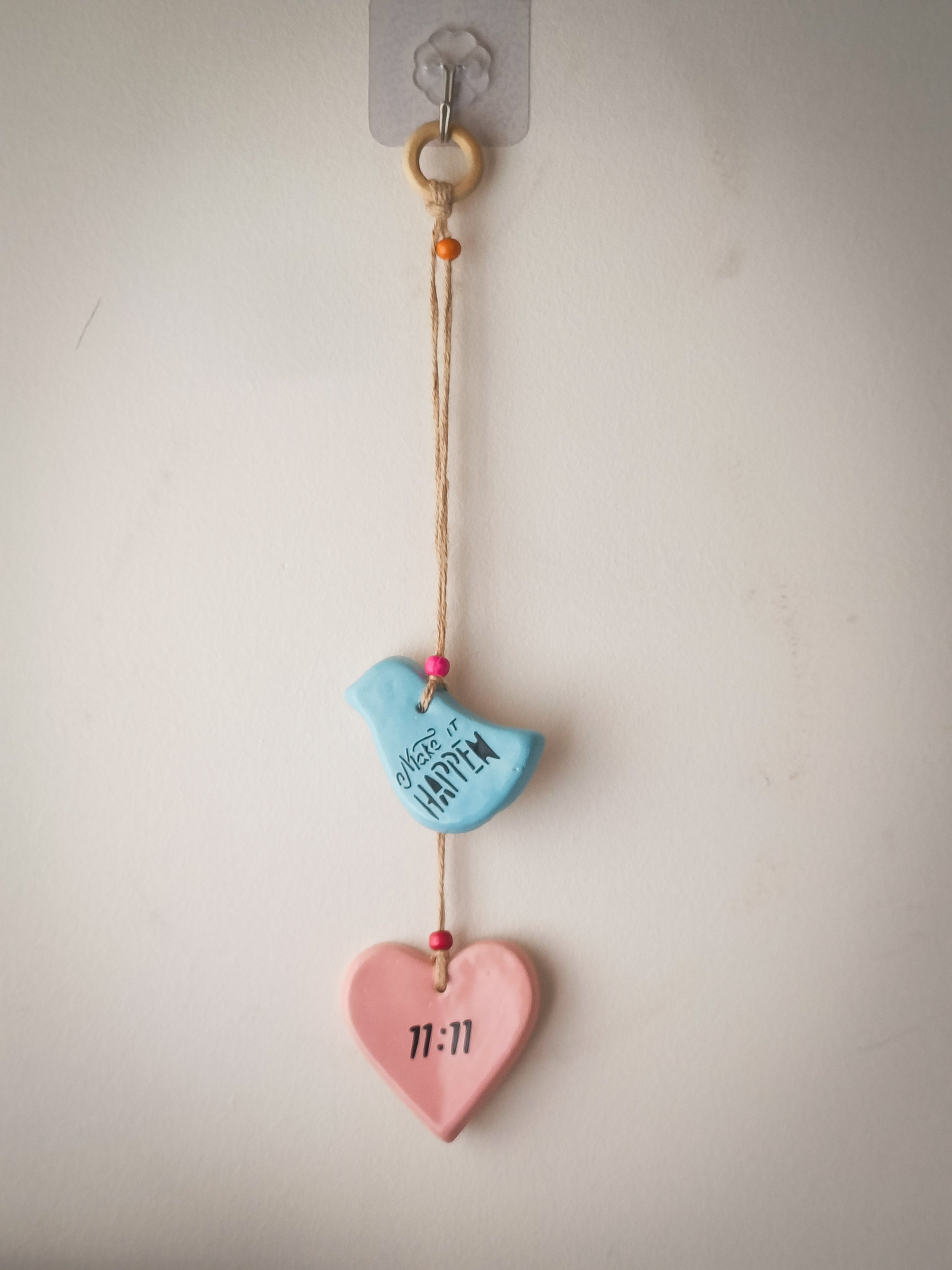 Make-It-Happen Ceramic Charm Hanging Set