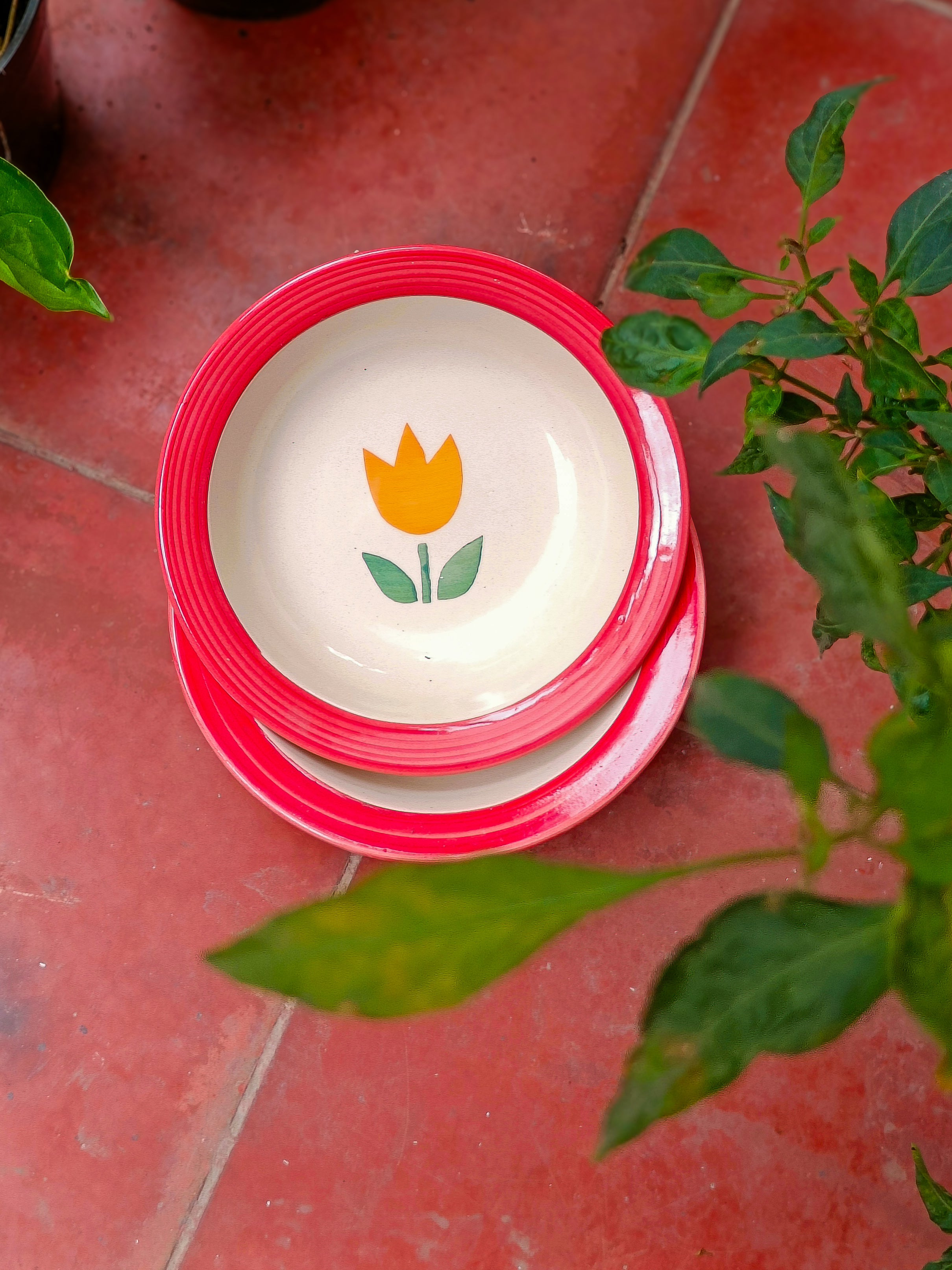 Sunny Tulip Pasta plates( per pc )