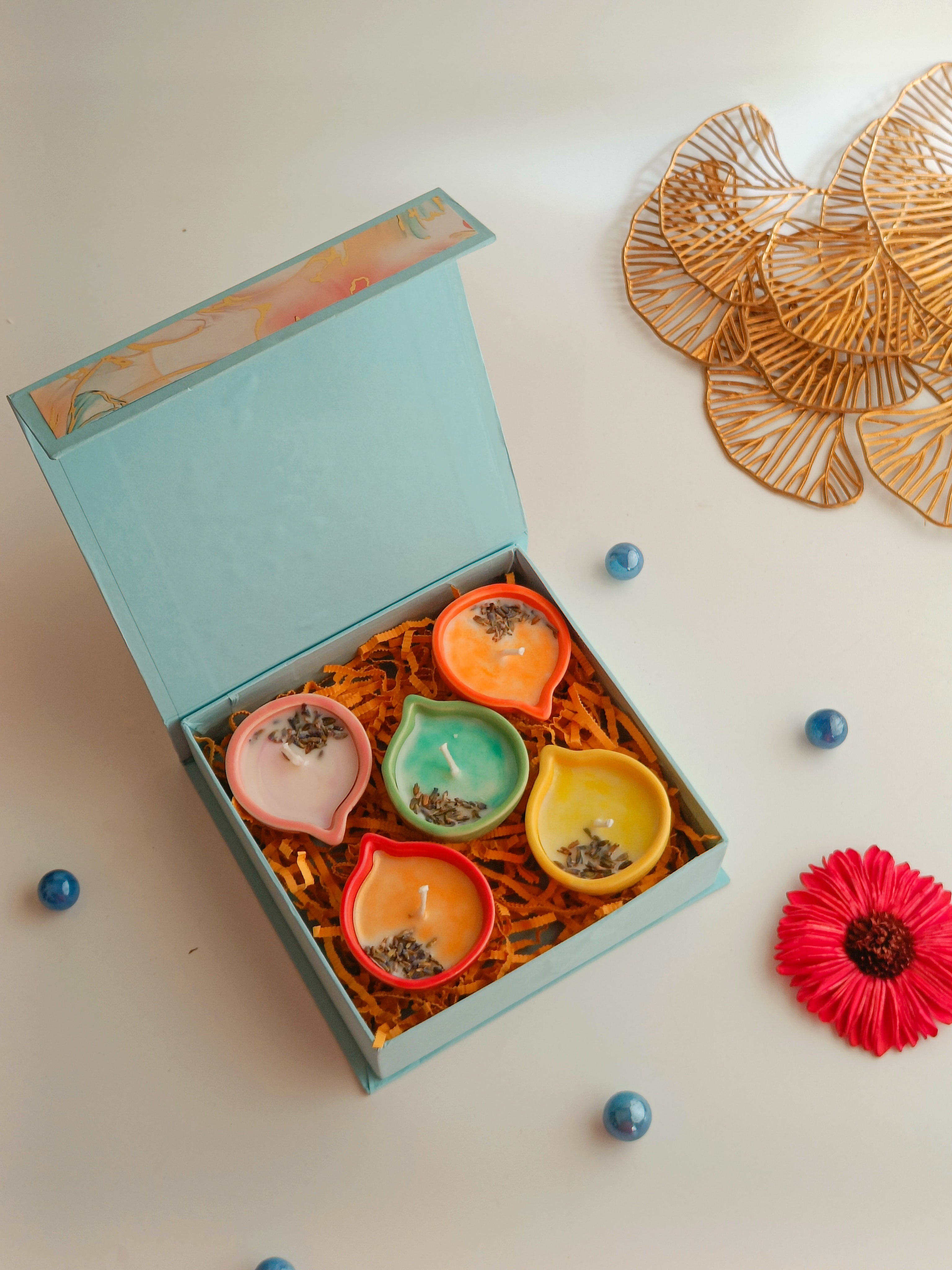 Scented Diya Glow box gift hamper