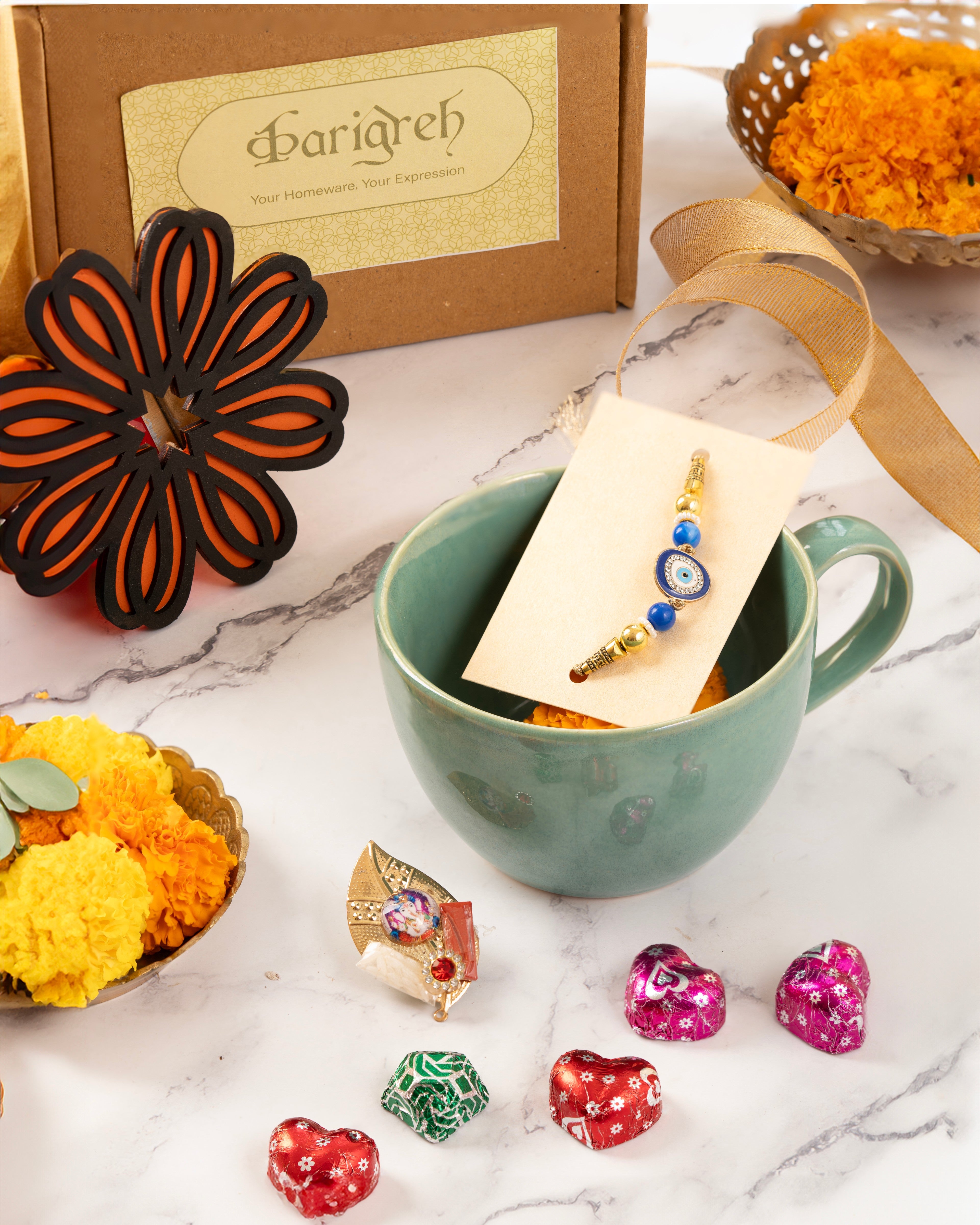 The Mocha Lover Sibling Rakhi Hamper