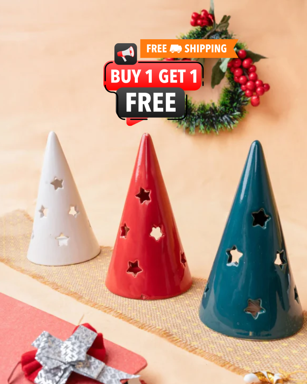 Holiday Hearth - Tealight Holder