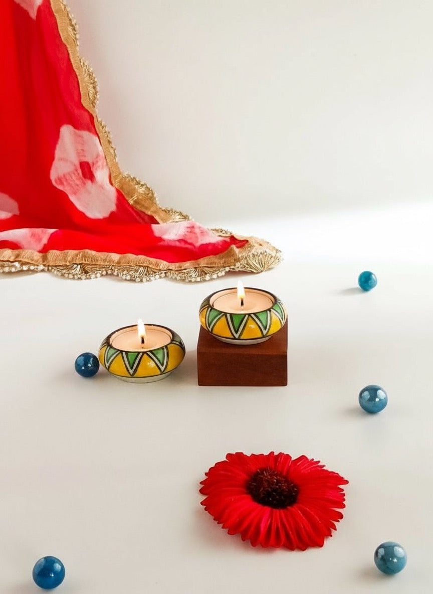 Mosaicaura Tealight Holder(pair)