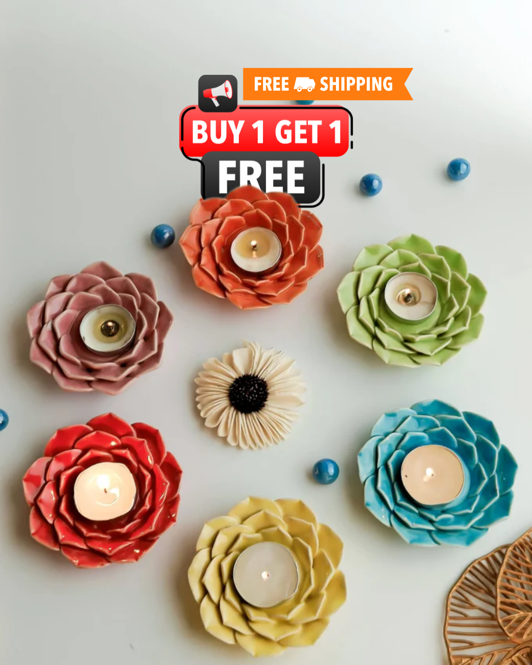 Phoolrani Tealight Holder(per pc)