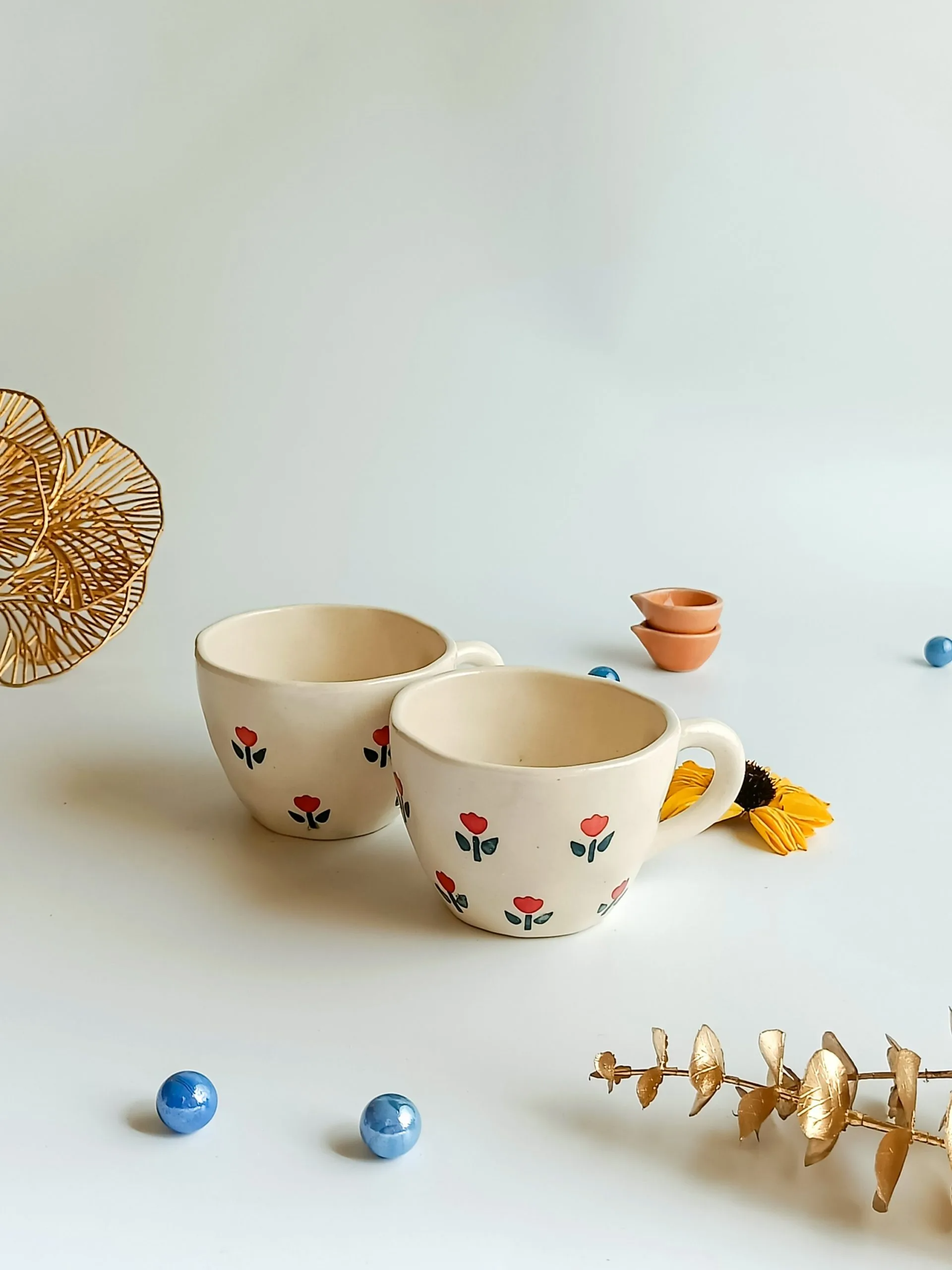 Blanca Blossom Mug & Saucer