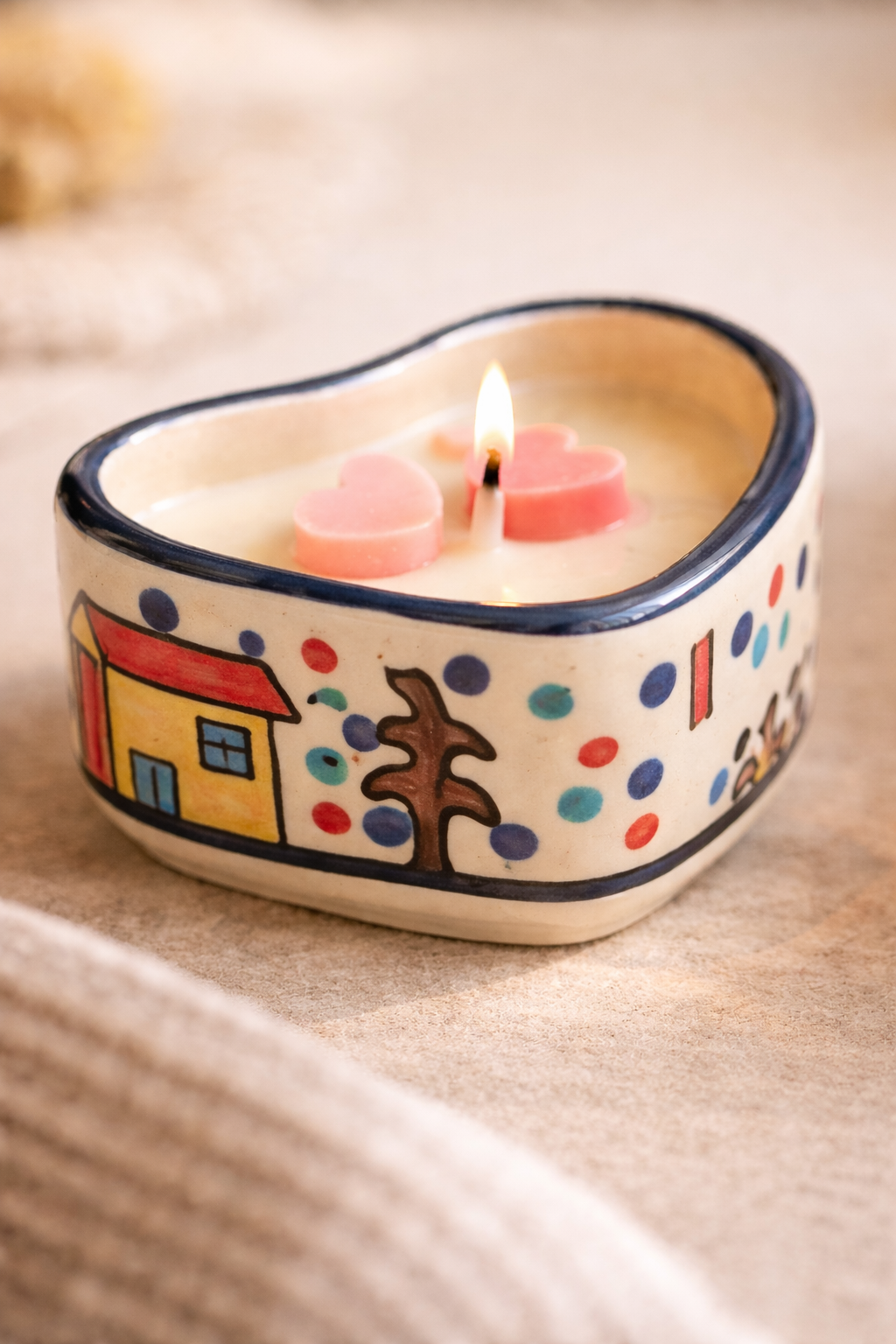 Aromatic Cityscape Candle Bowls (Pair)