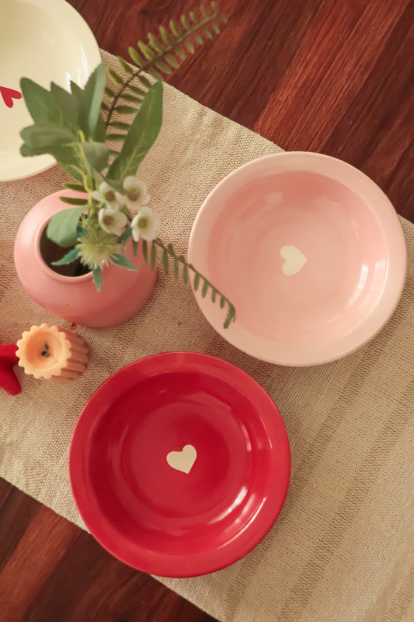 Centre of my Heart Pasta Plate (Per pc)