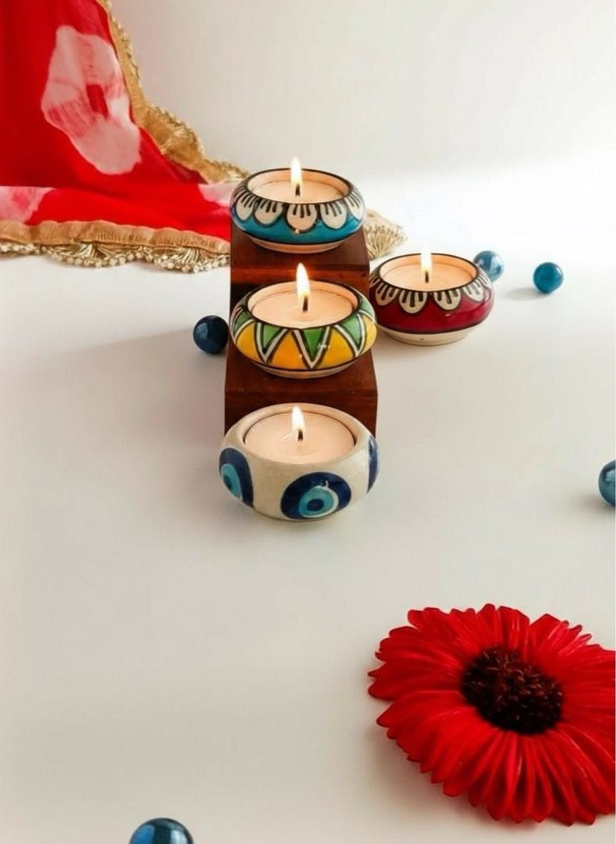 Mosaicaura Tealight Holder(pair)