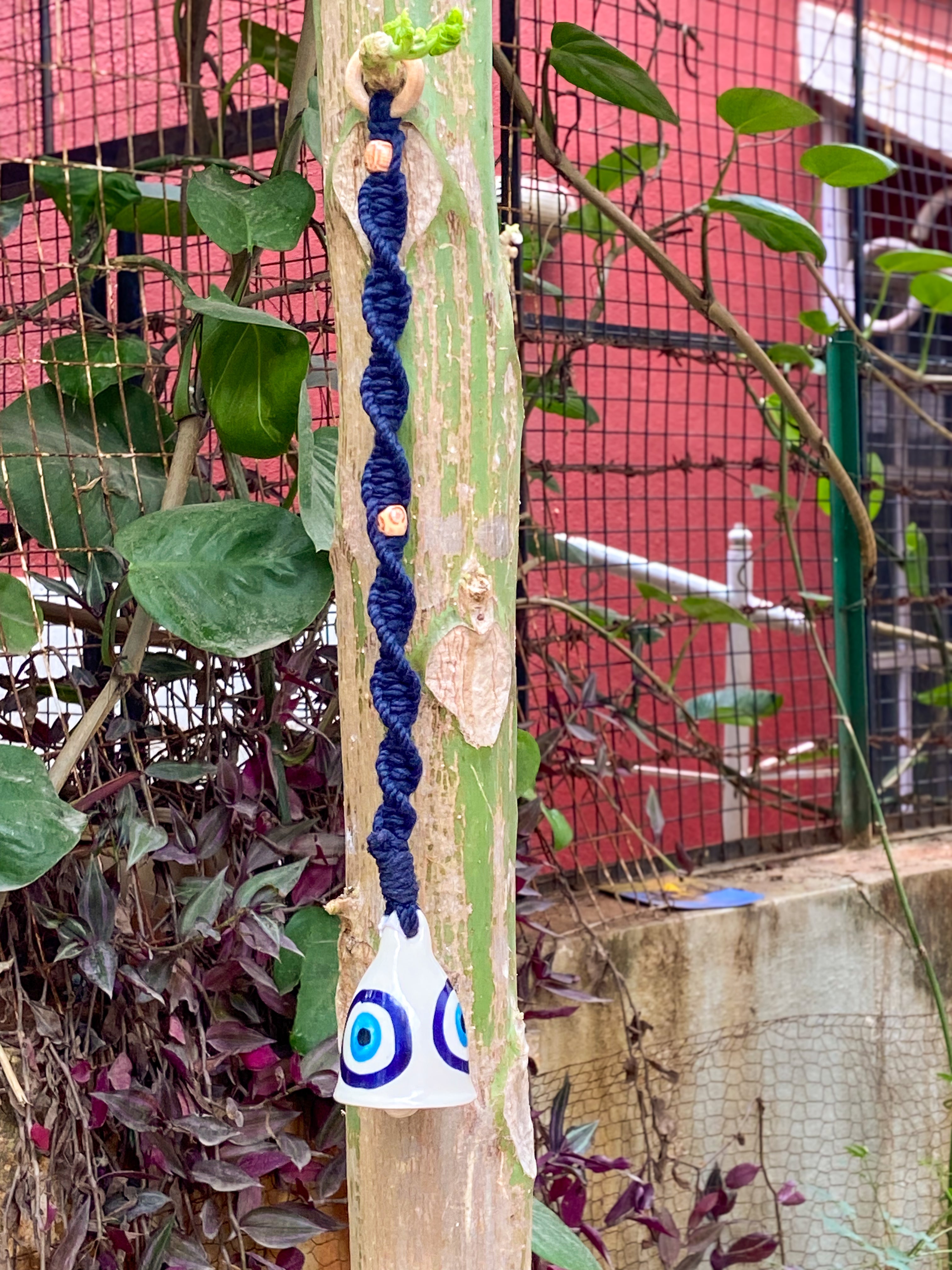Evil Eye Macramé Bell