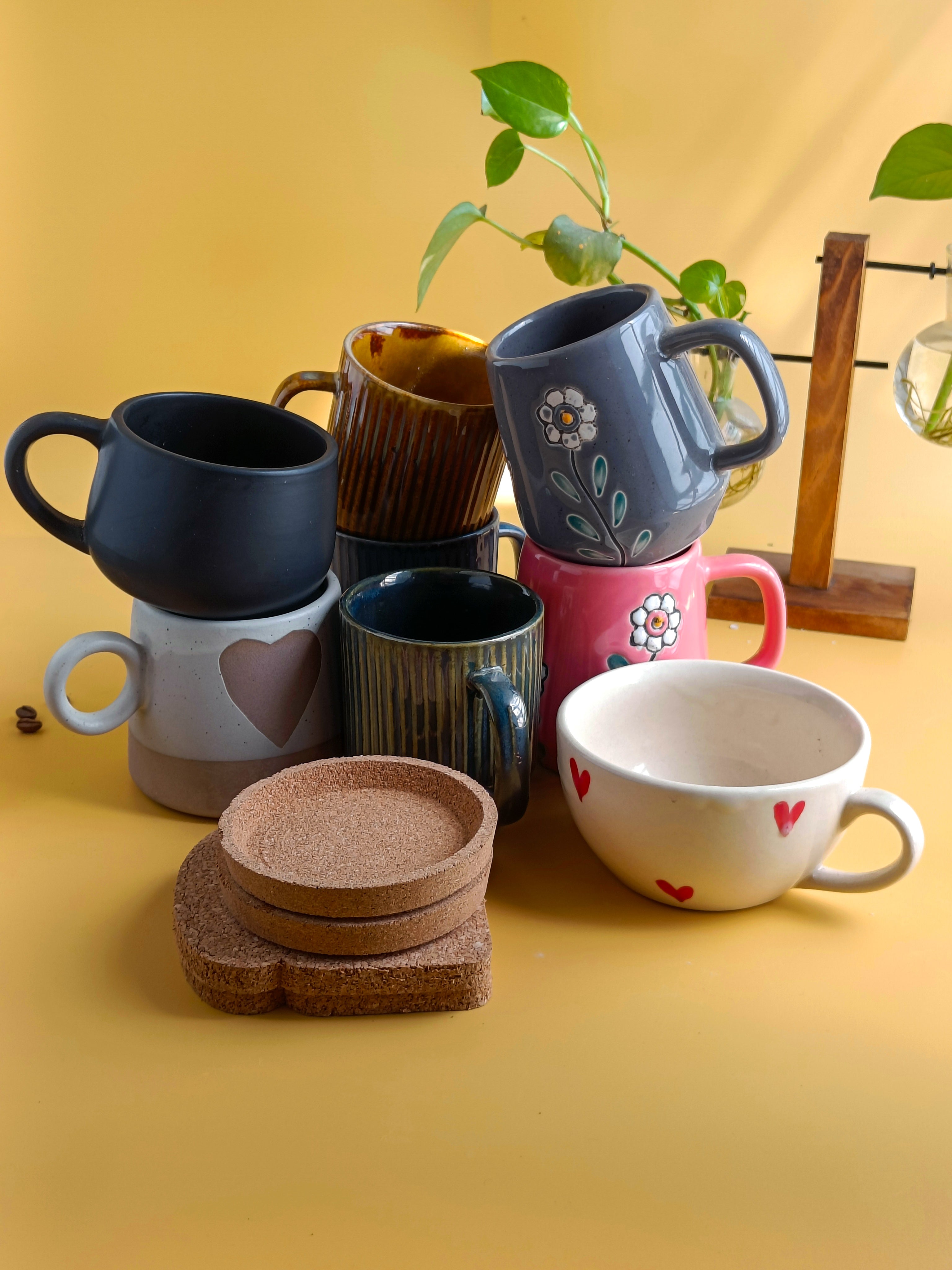 Coffee Time Combo (2 Mugs, 2 Coasters)