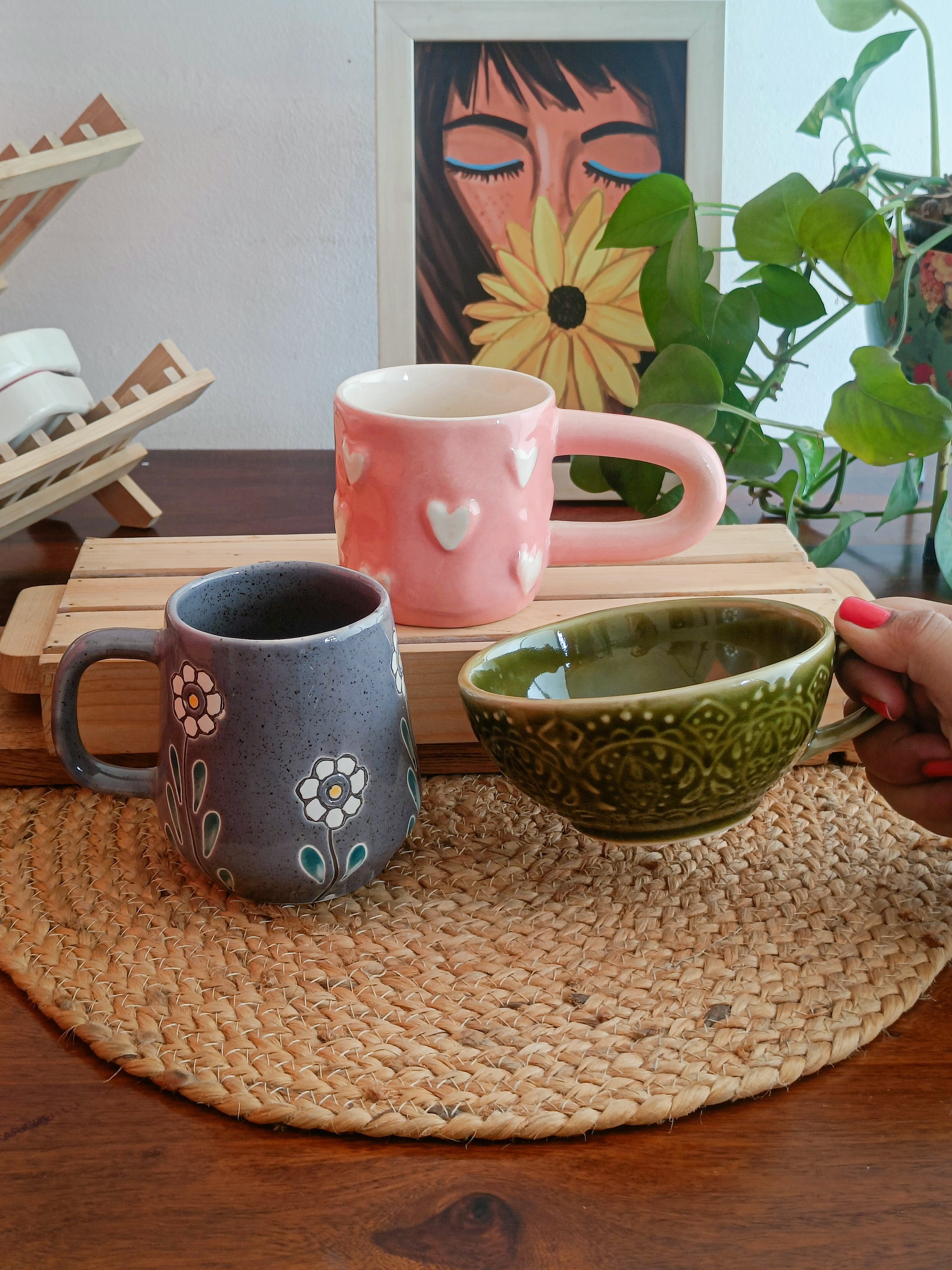 Textured Tales (Set of 3 Mugs)