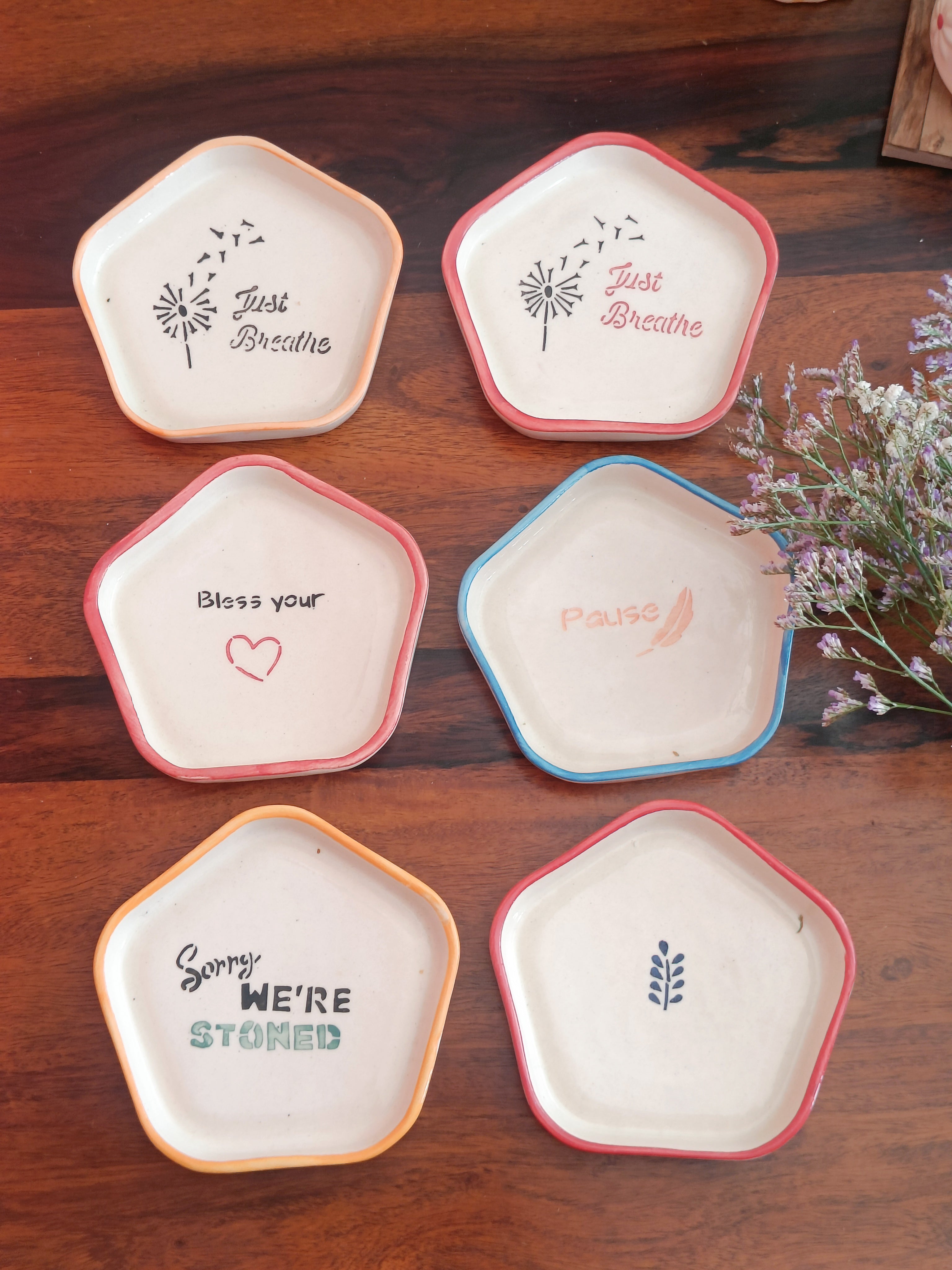 Pep Talk Trinket Plate (Set of 4 Plates)