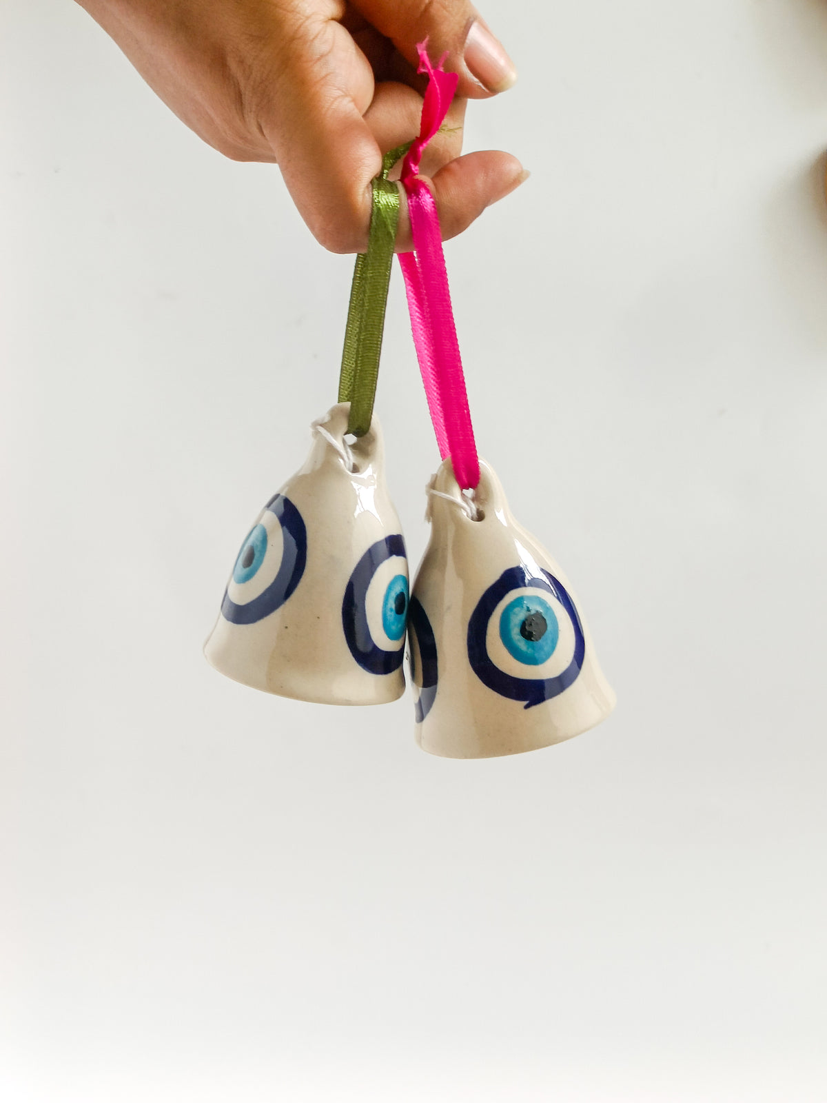 Evil Eye Ceramic Bell