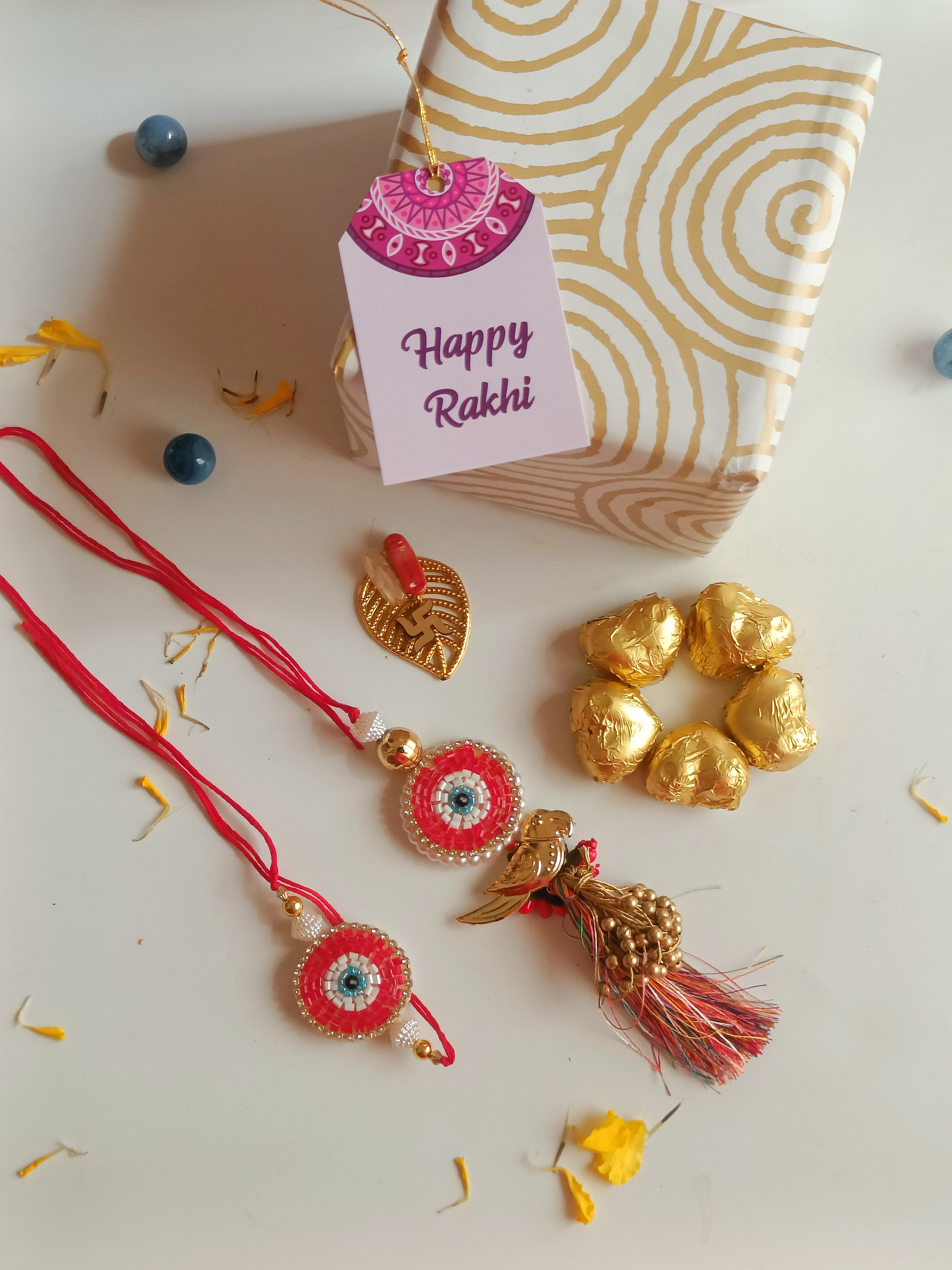Evil Eye Pair Rakhi Combo