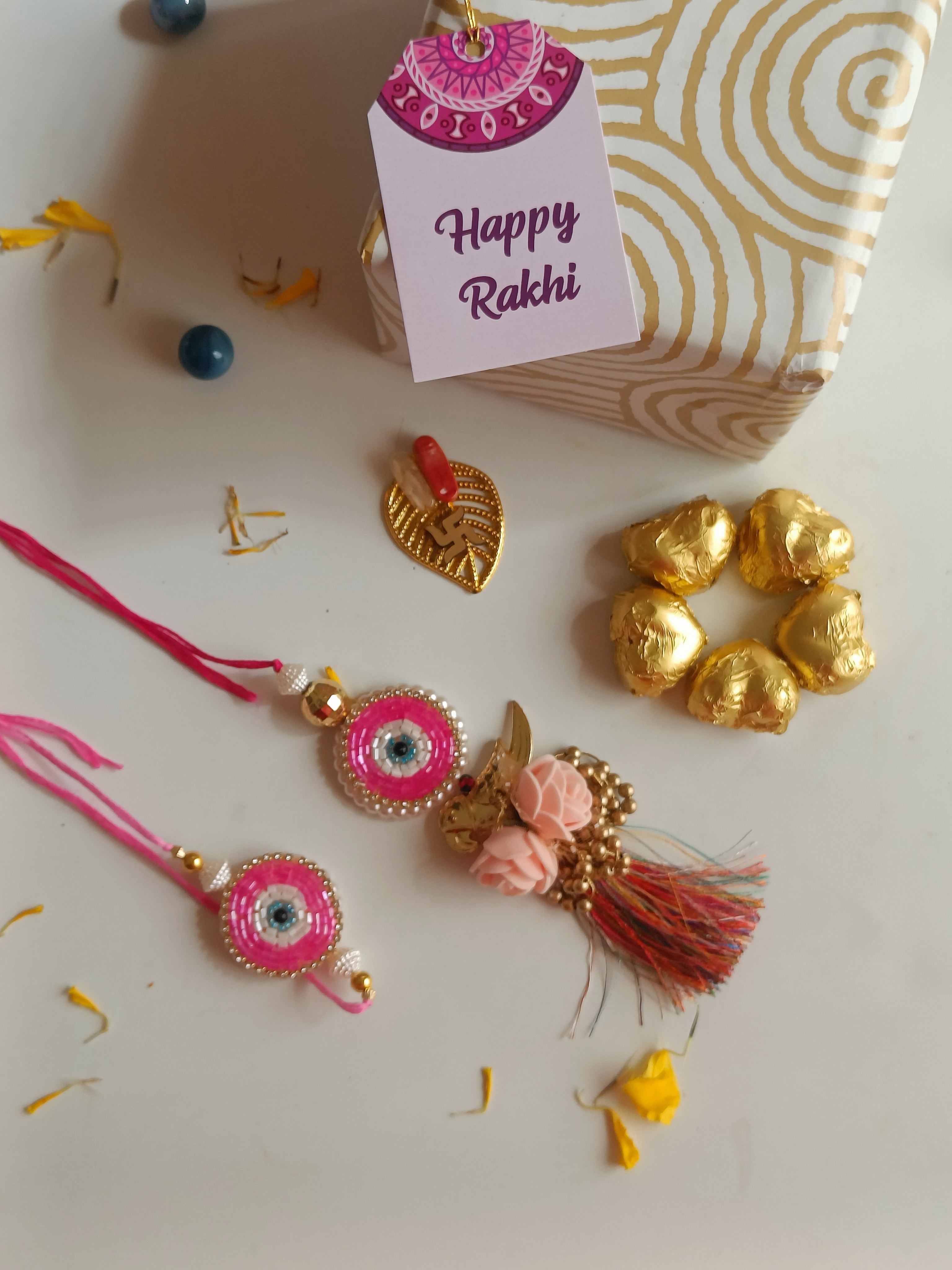 Evil Eye Pair Rakhi Combo