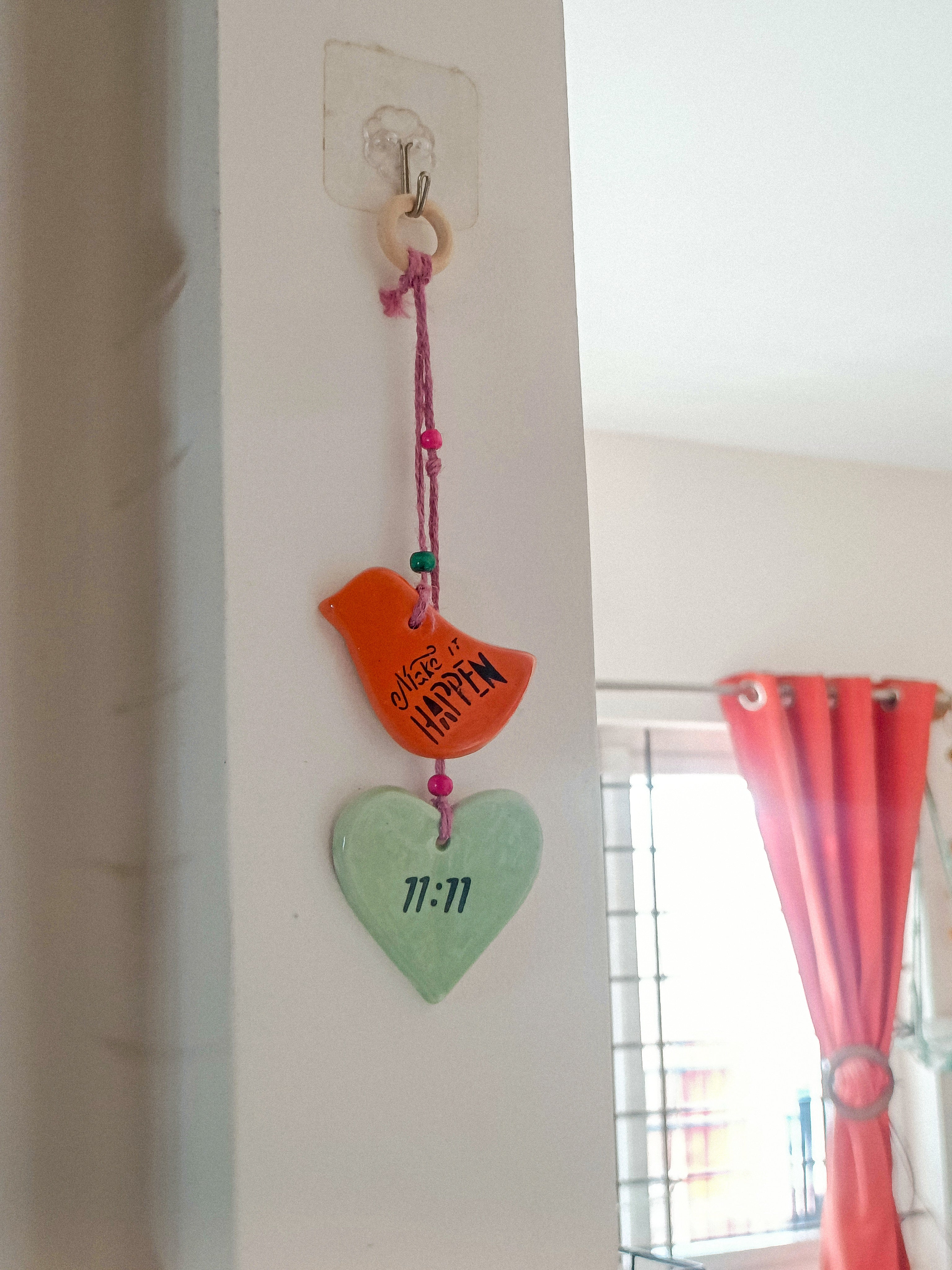 Make-It-Happen Ceramic Charm Hanging Set