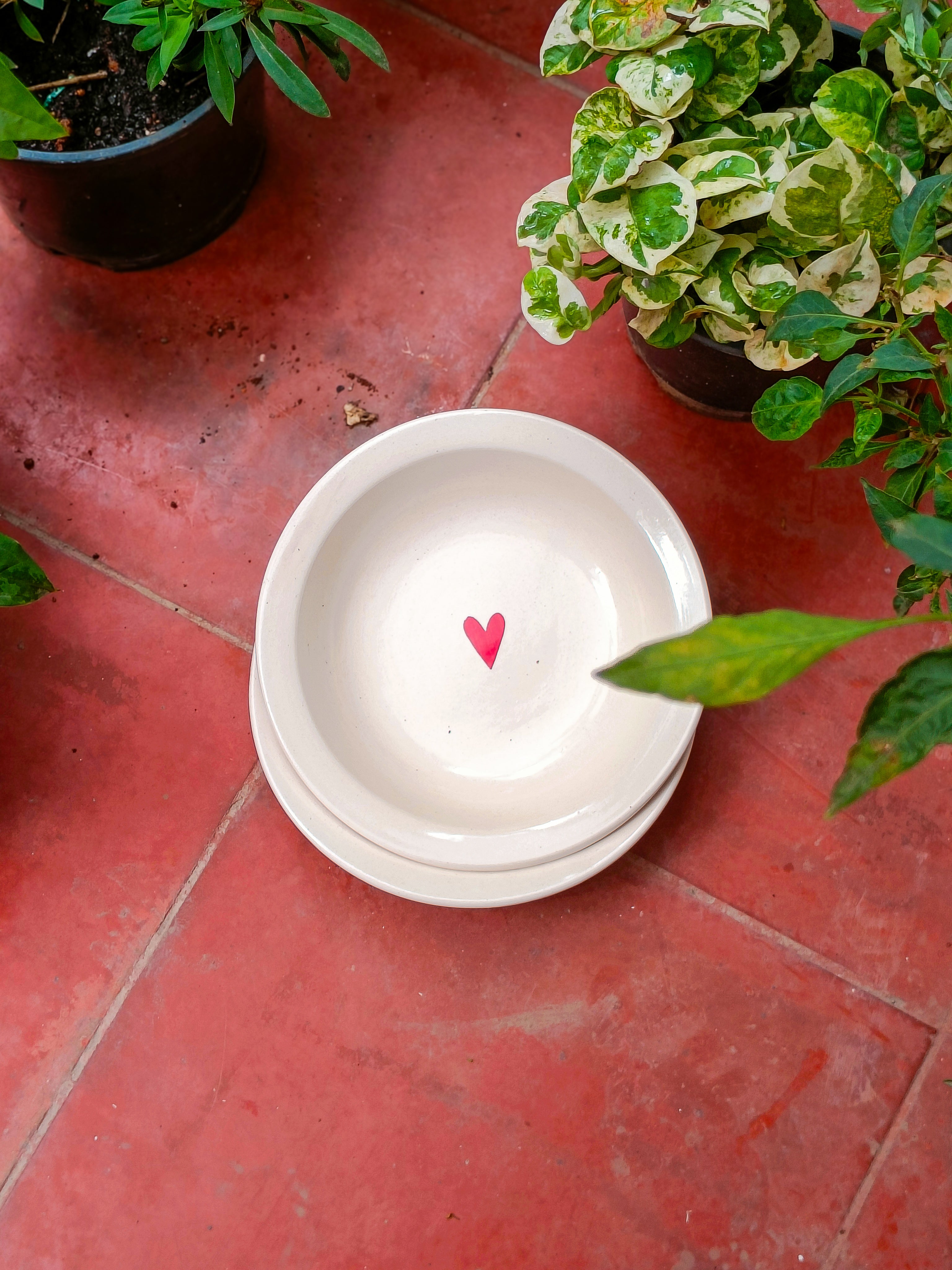 Centre of my Heart Pasta Plate (Per pc)