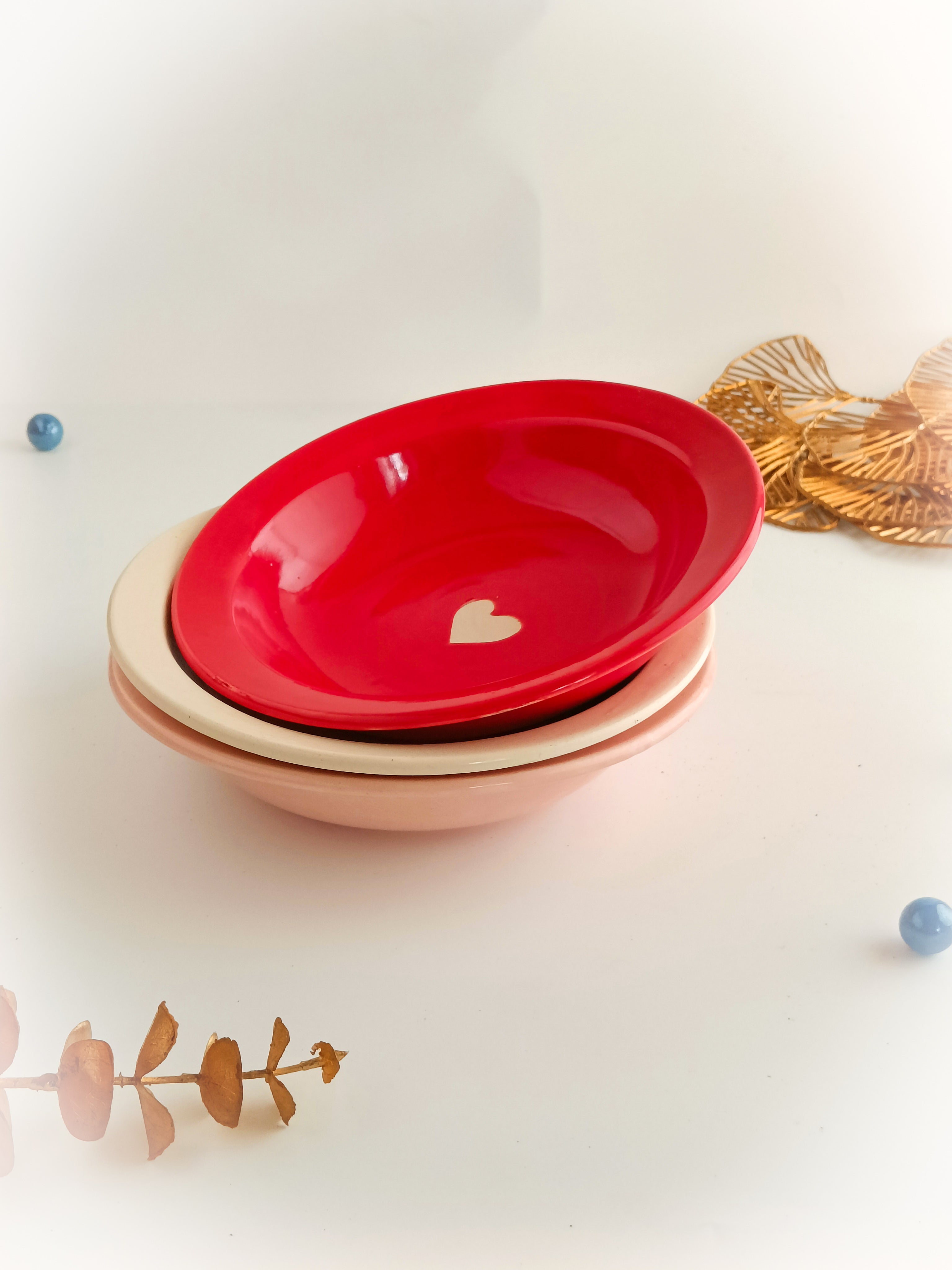 Centre of my Heart Pasta Plate (Per pc)