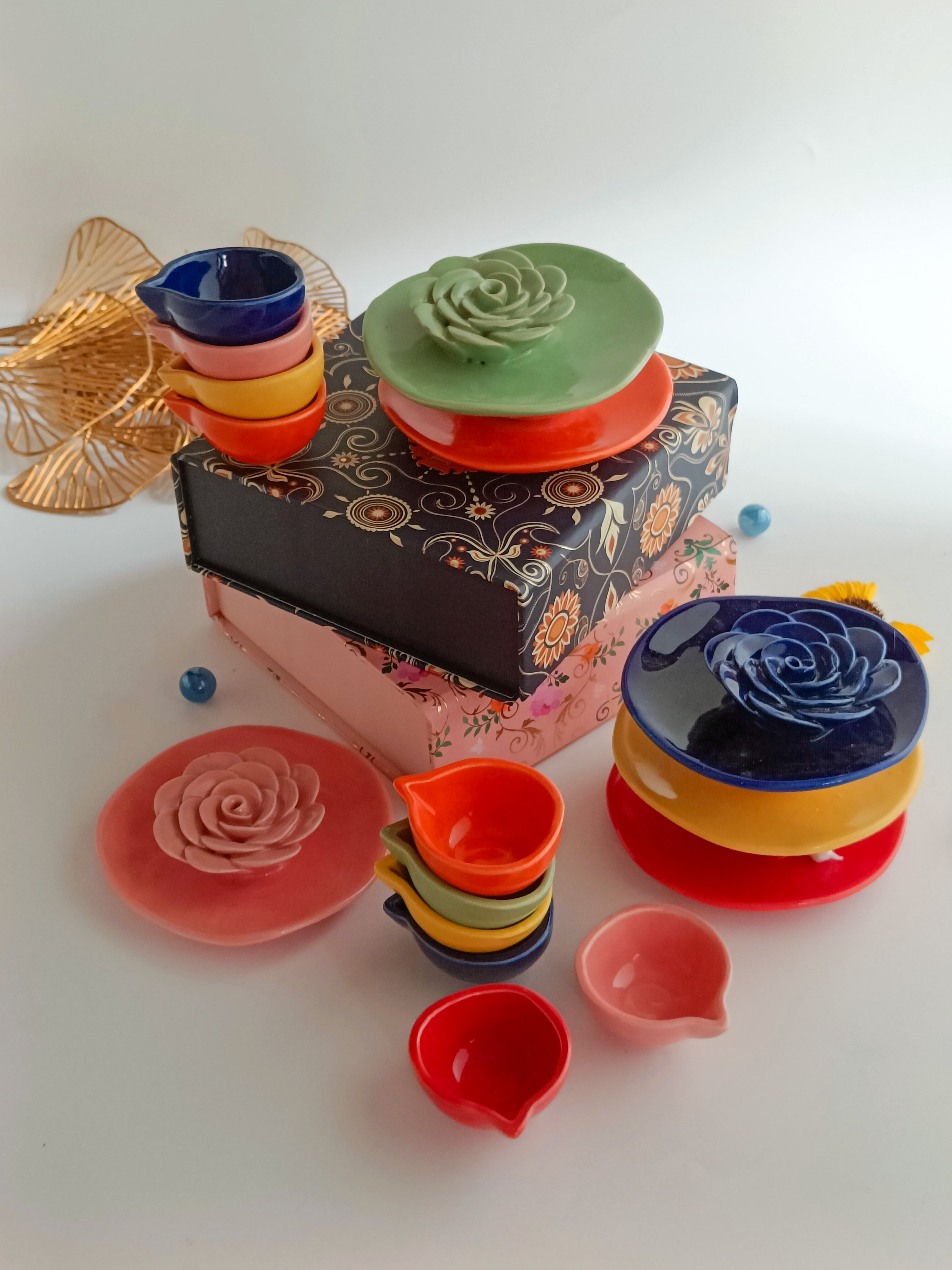 Floret Agarbatti and Diya Gift Hamper