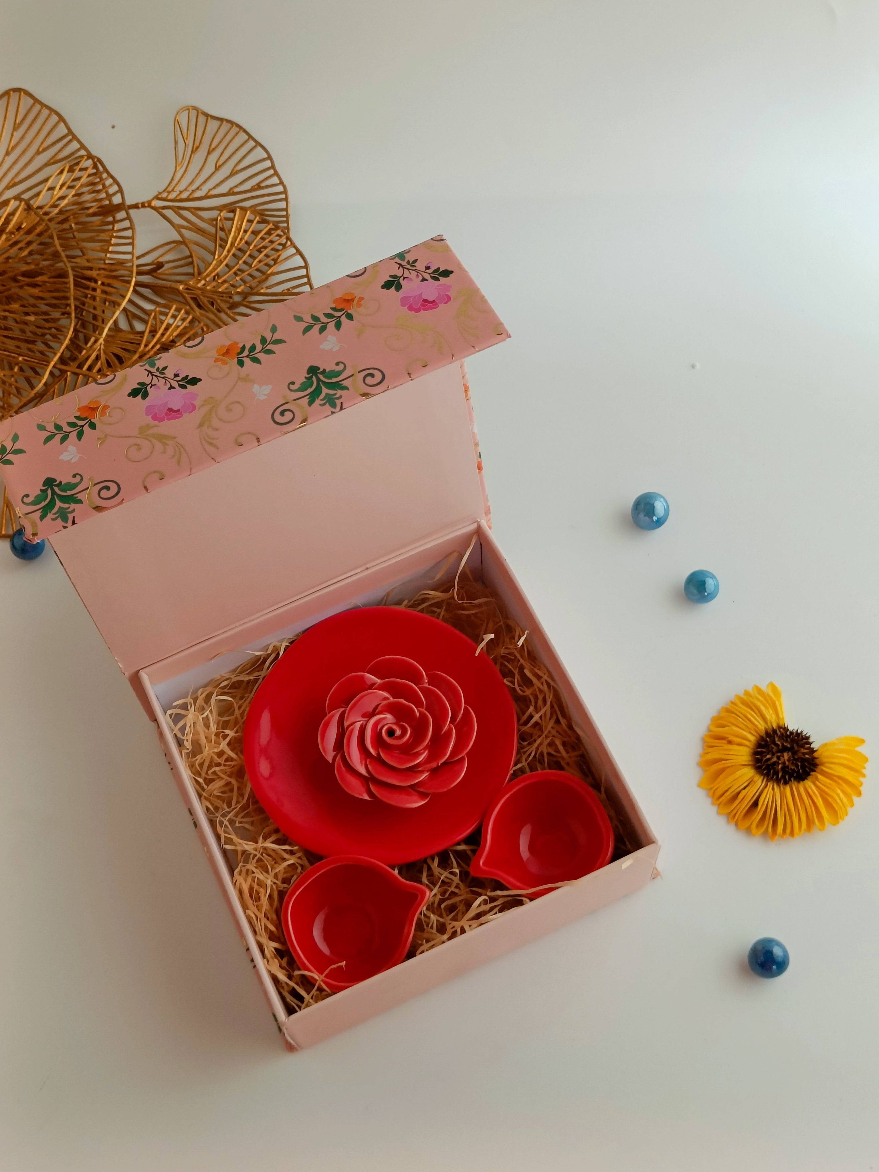 Floret Agarbatti and Diya Gift Hamper
