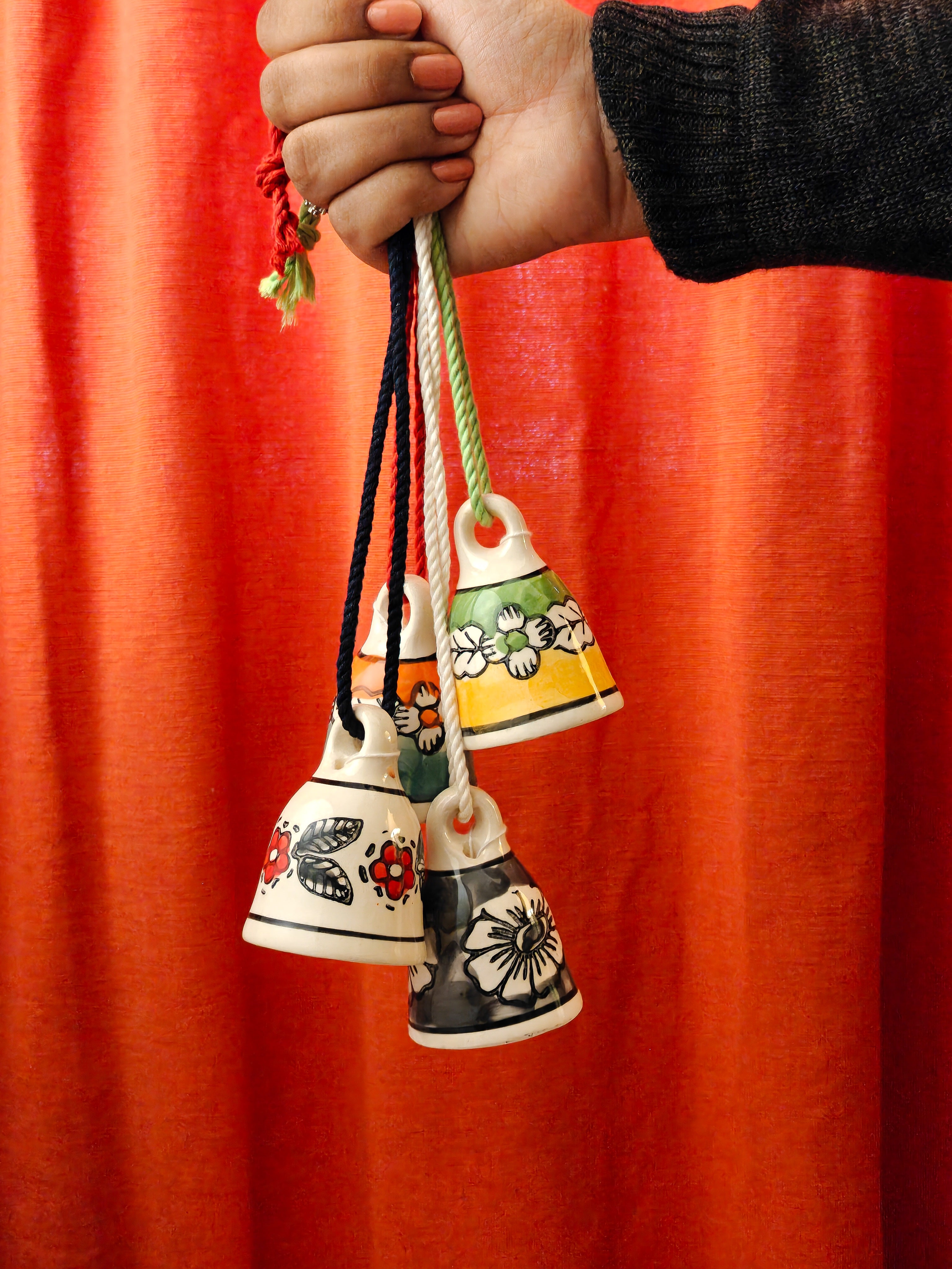 Blissful Ceramic Bells (Set of 4)