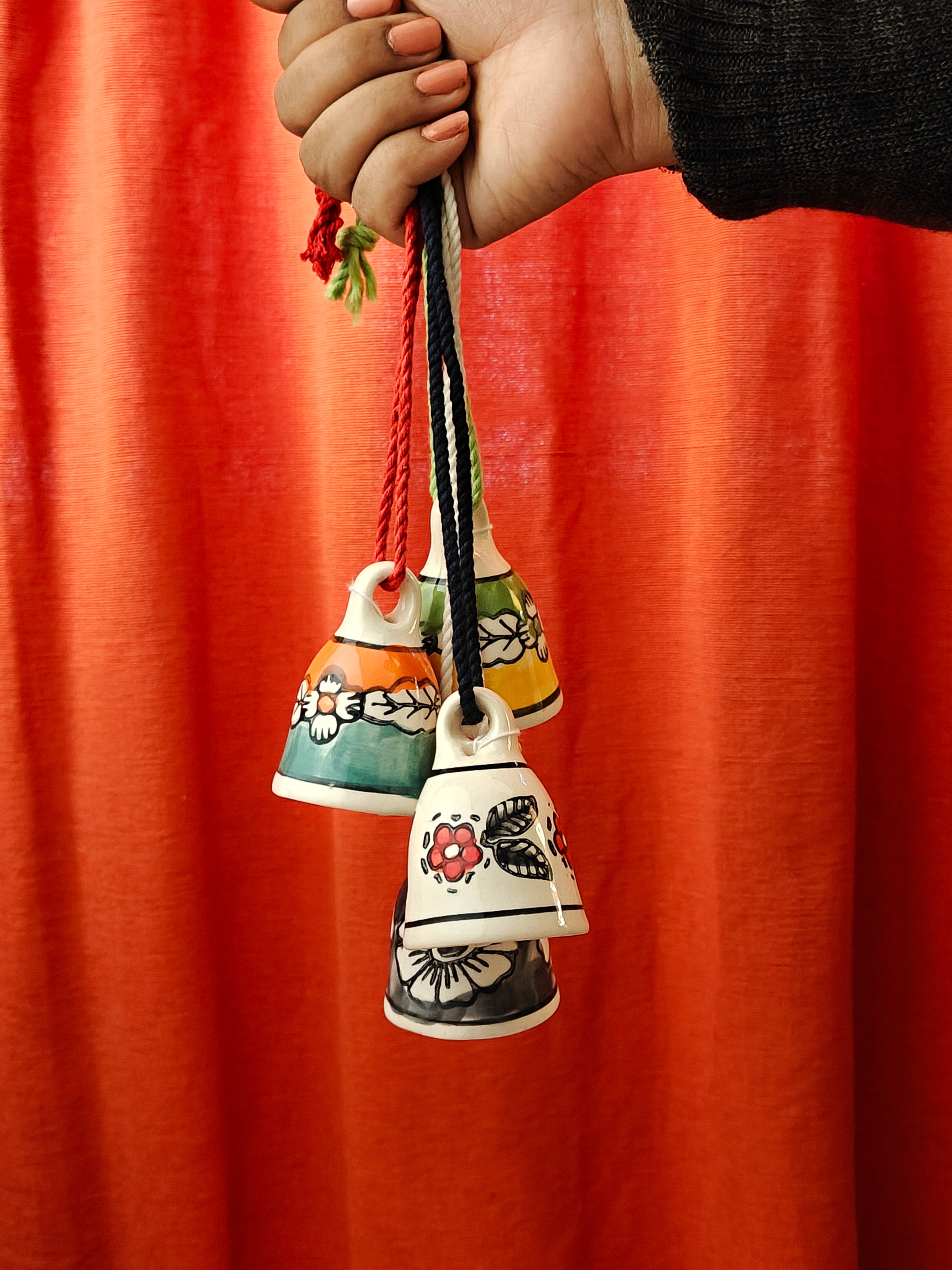 Blissful Ceramic Bells (Set of 4)