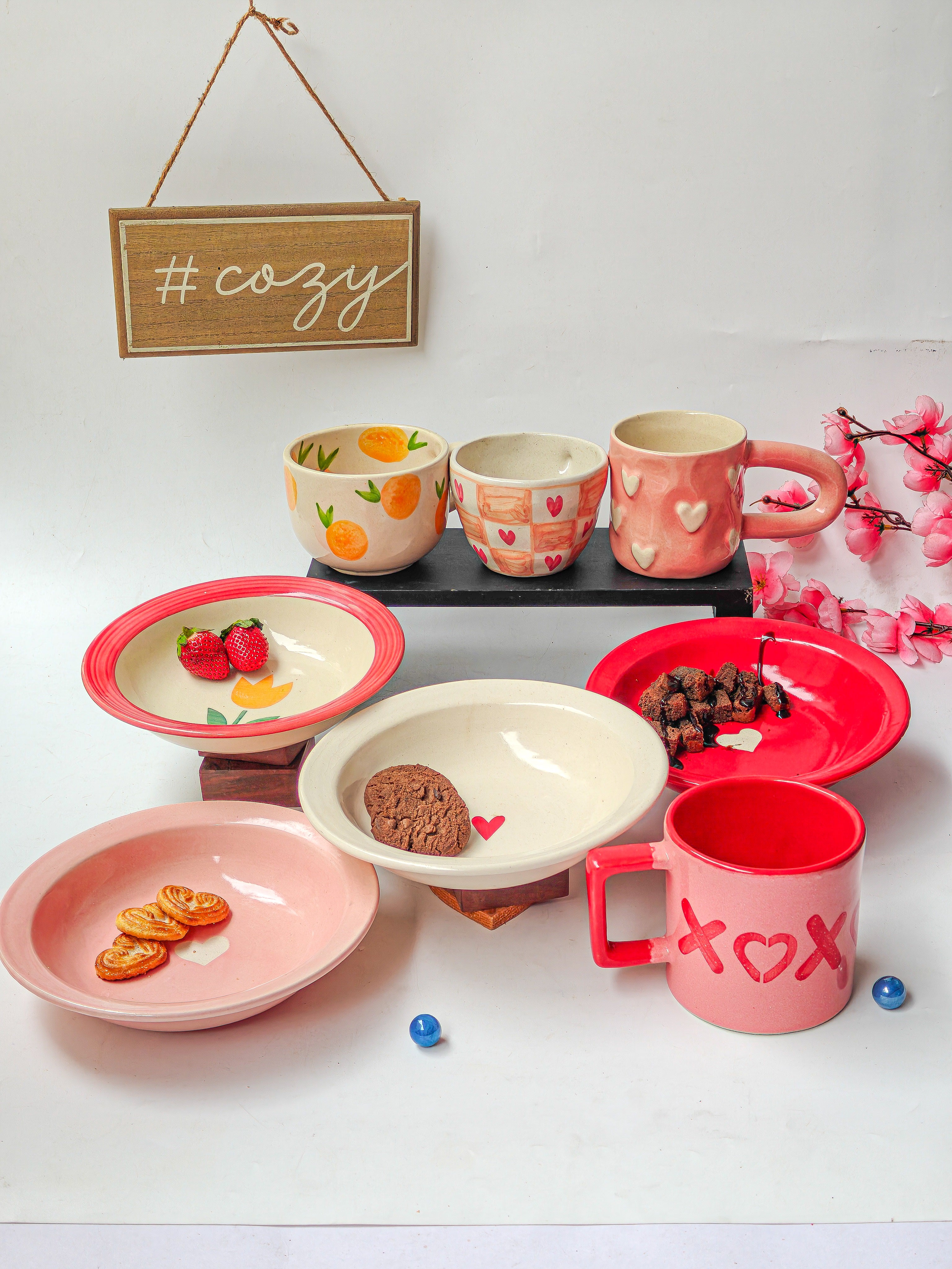 Sweetheart Table Set(per set for 1 mug and 1 plate)