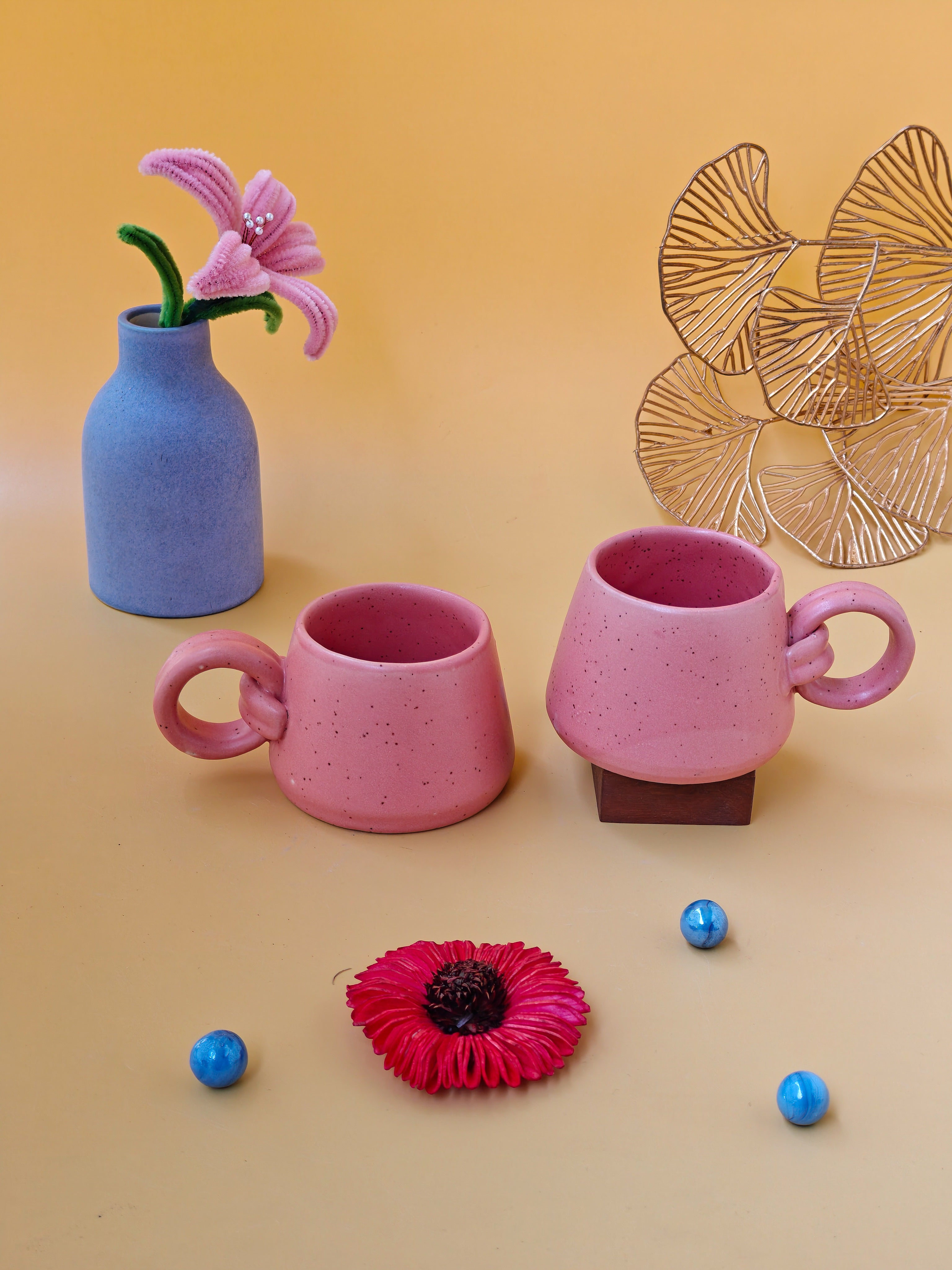 Blush Loop Handle Coffee Mug( per pc)