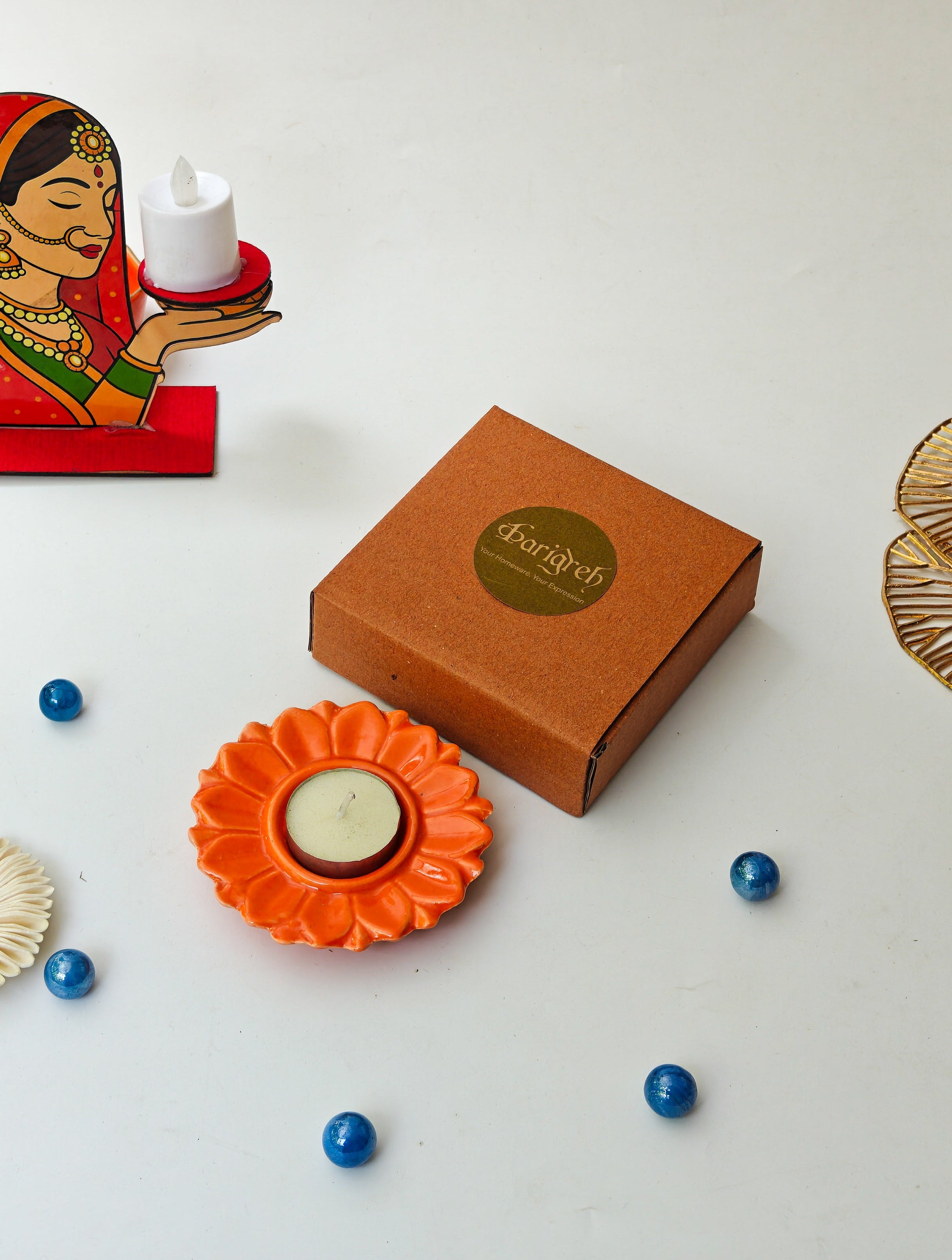 Serenity Bloom Tealight Holder (Per pc )