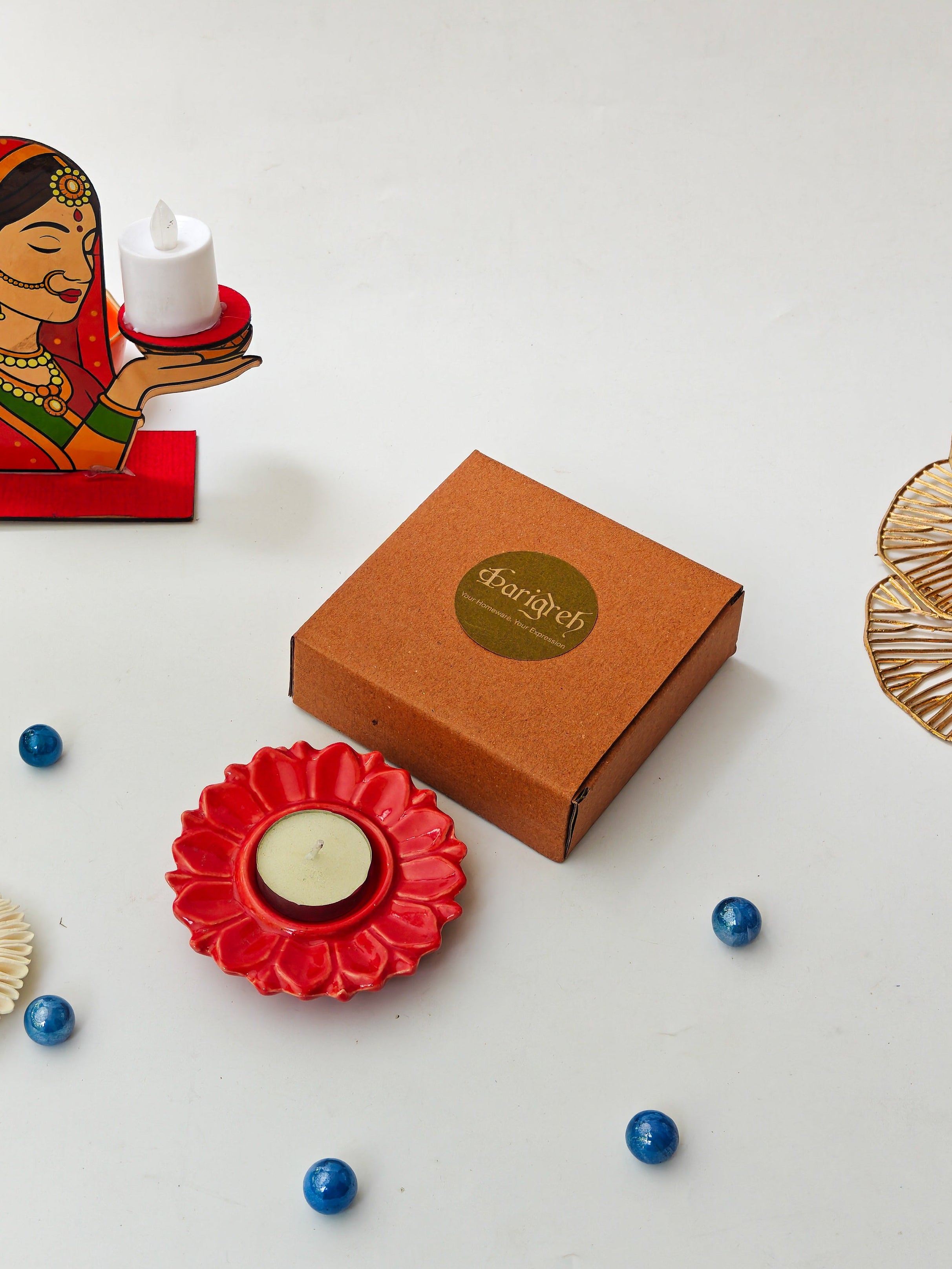 Serenity Bloom Tealight Holder (Per pc )