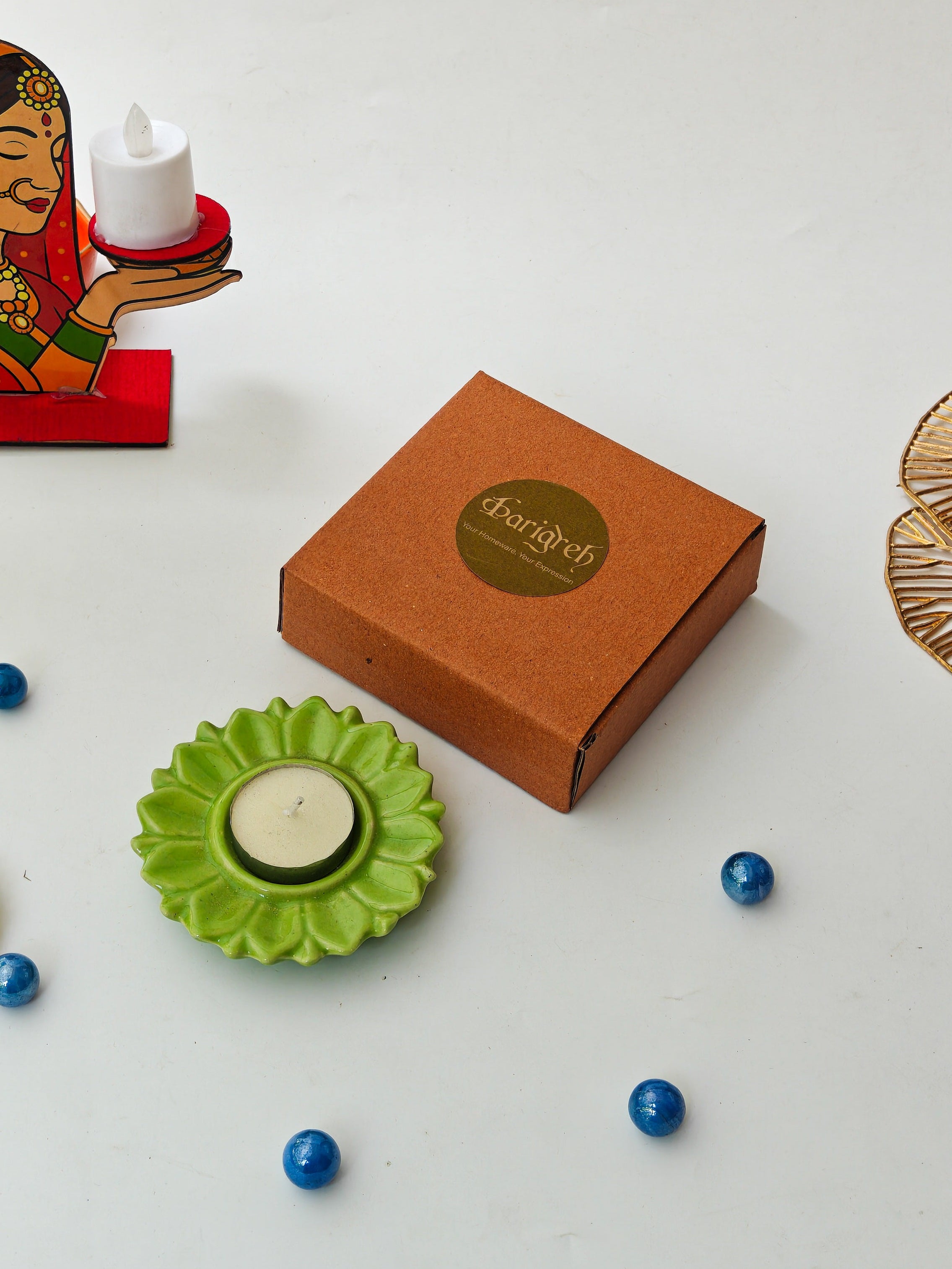 Serenity Bloom Tealight Holder (Per pc )