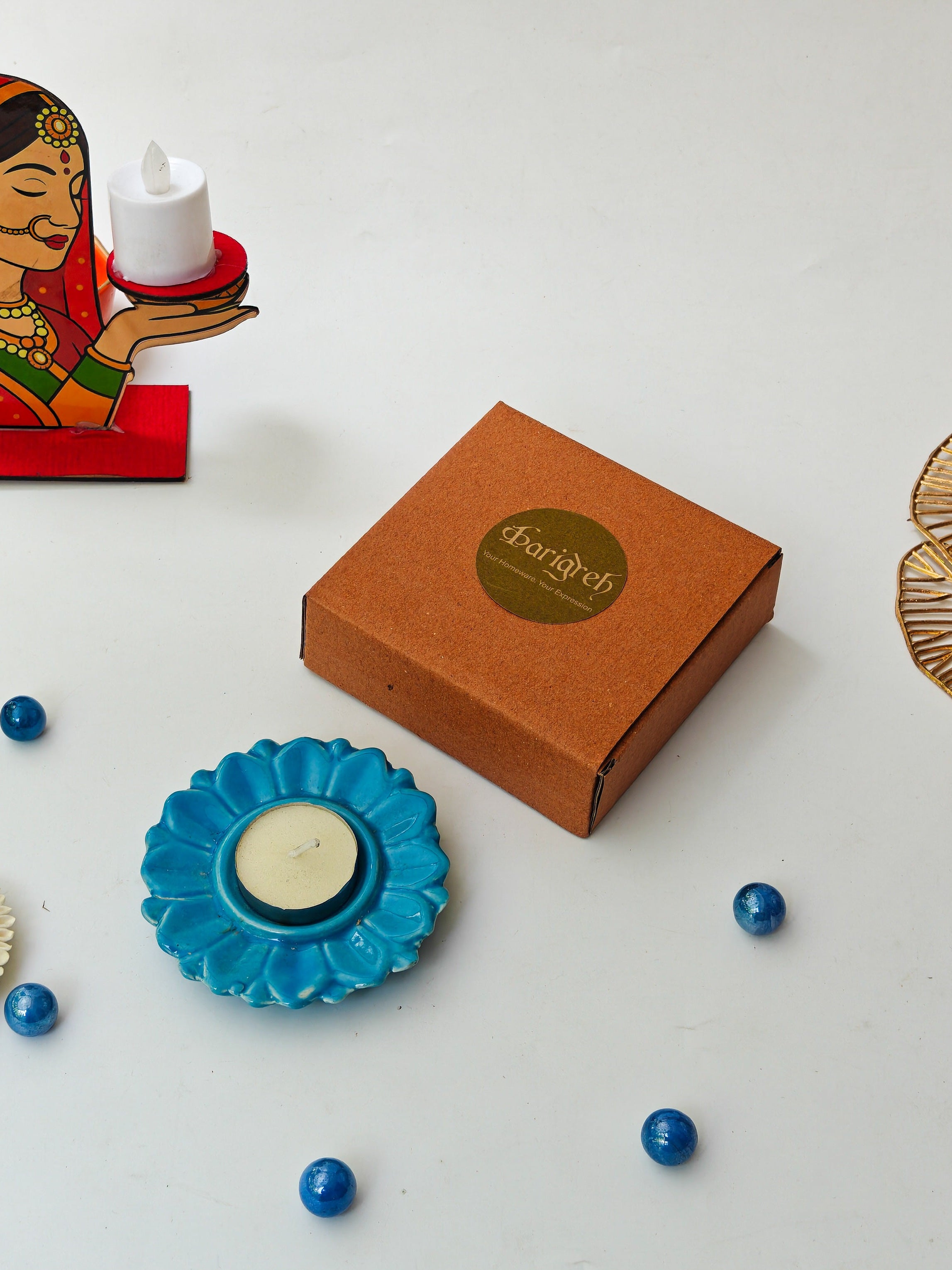 Serenity Bloom Tealight Holder (Per pc )