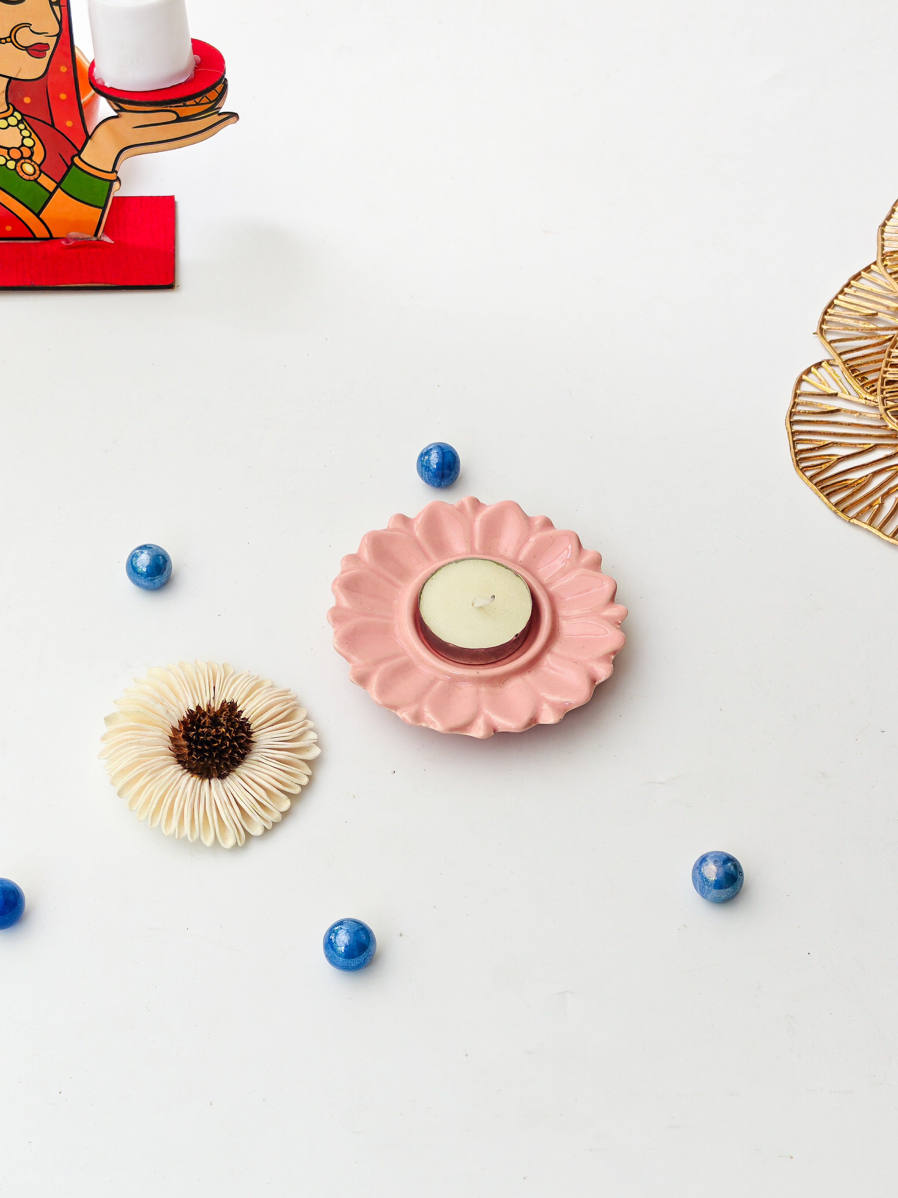 Serenity Bloom Tealight Holder (Per pc )