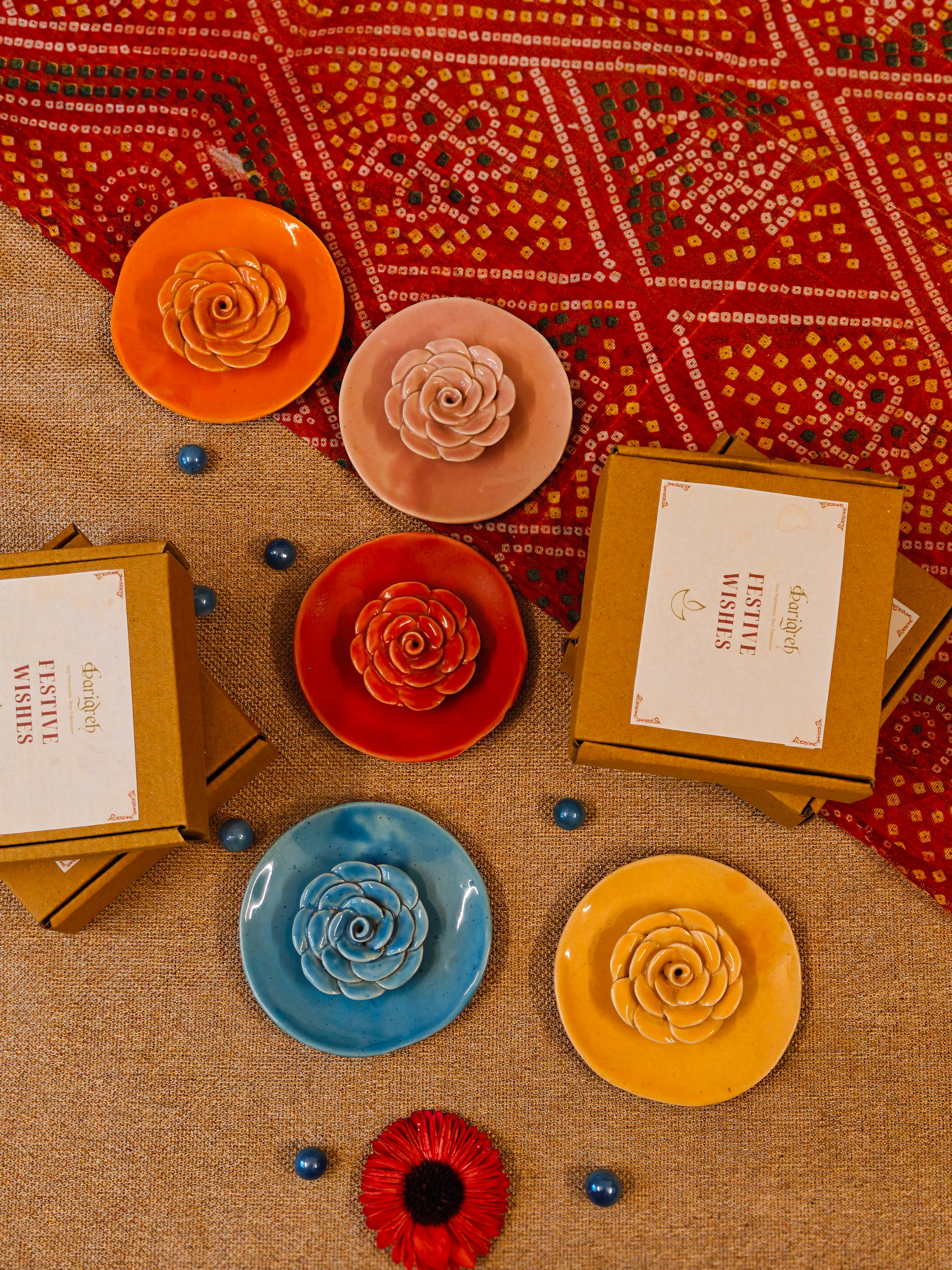 Floret Agarbatti Stand (set of 4pcs)