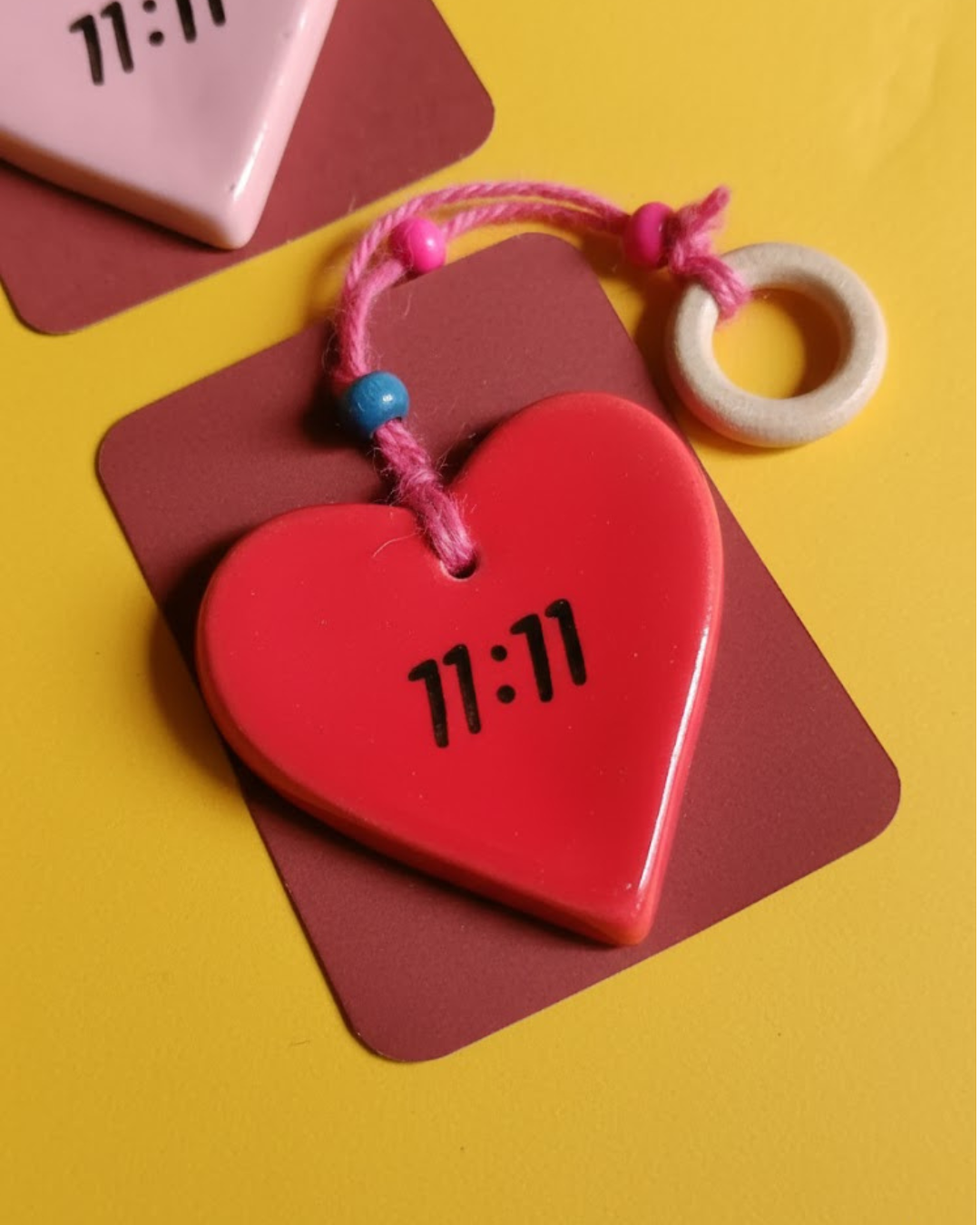 Make A Wish 11:11 Ceramic Charm Hanging