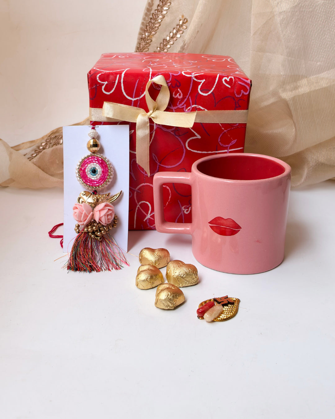 Sweet Bhabhi Rakhi Hamper & Evil Eye Lumba