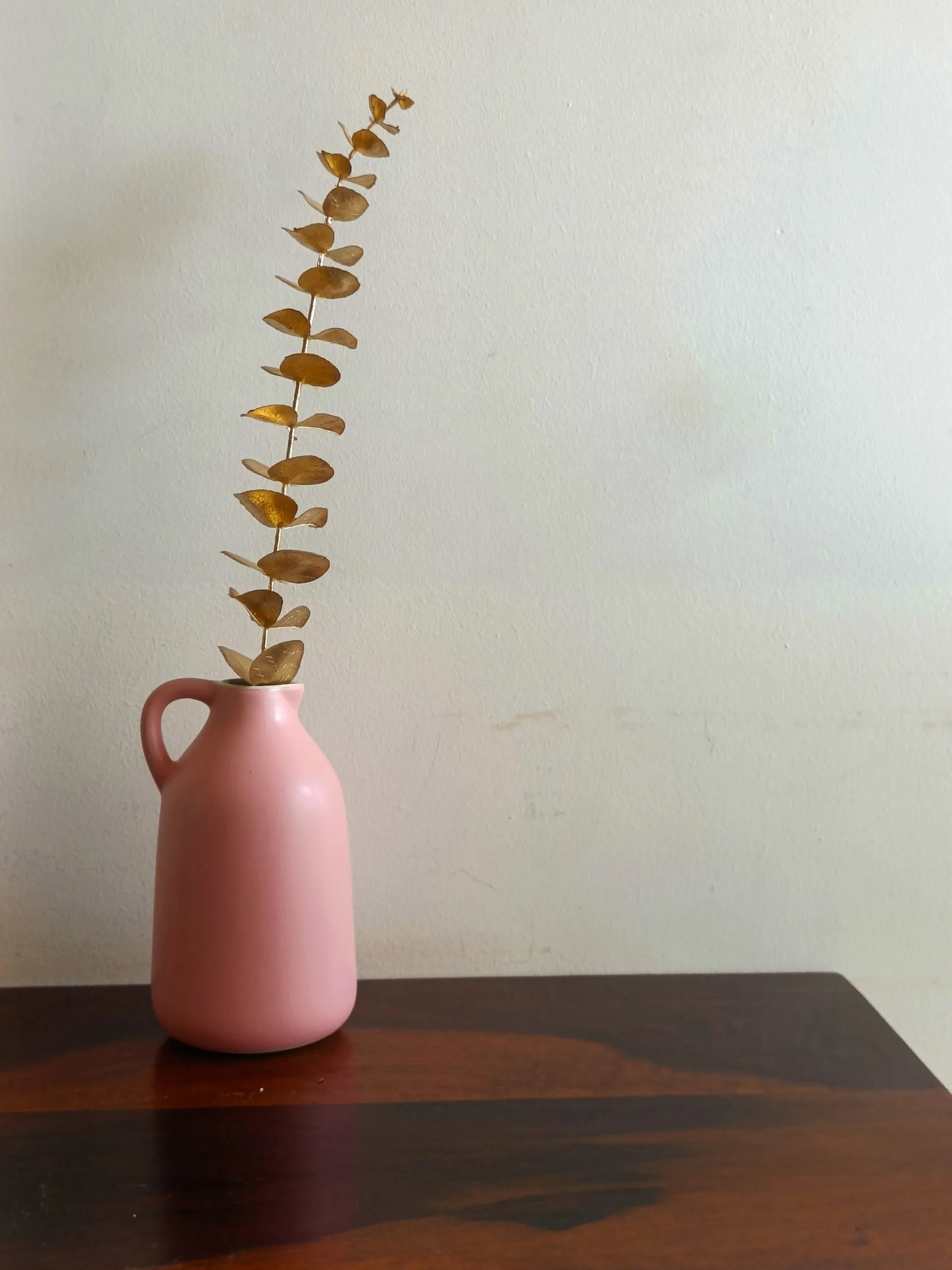 Blush Pink Ceramic Milk Jug Vase