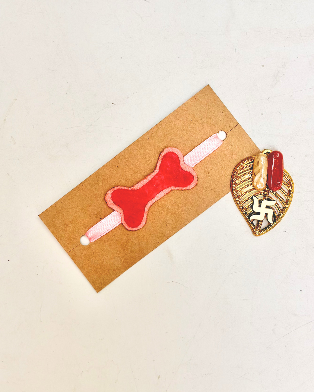 Paw Bond Dog Rakhi Ritual Kit with Roli & Chawal