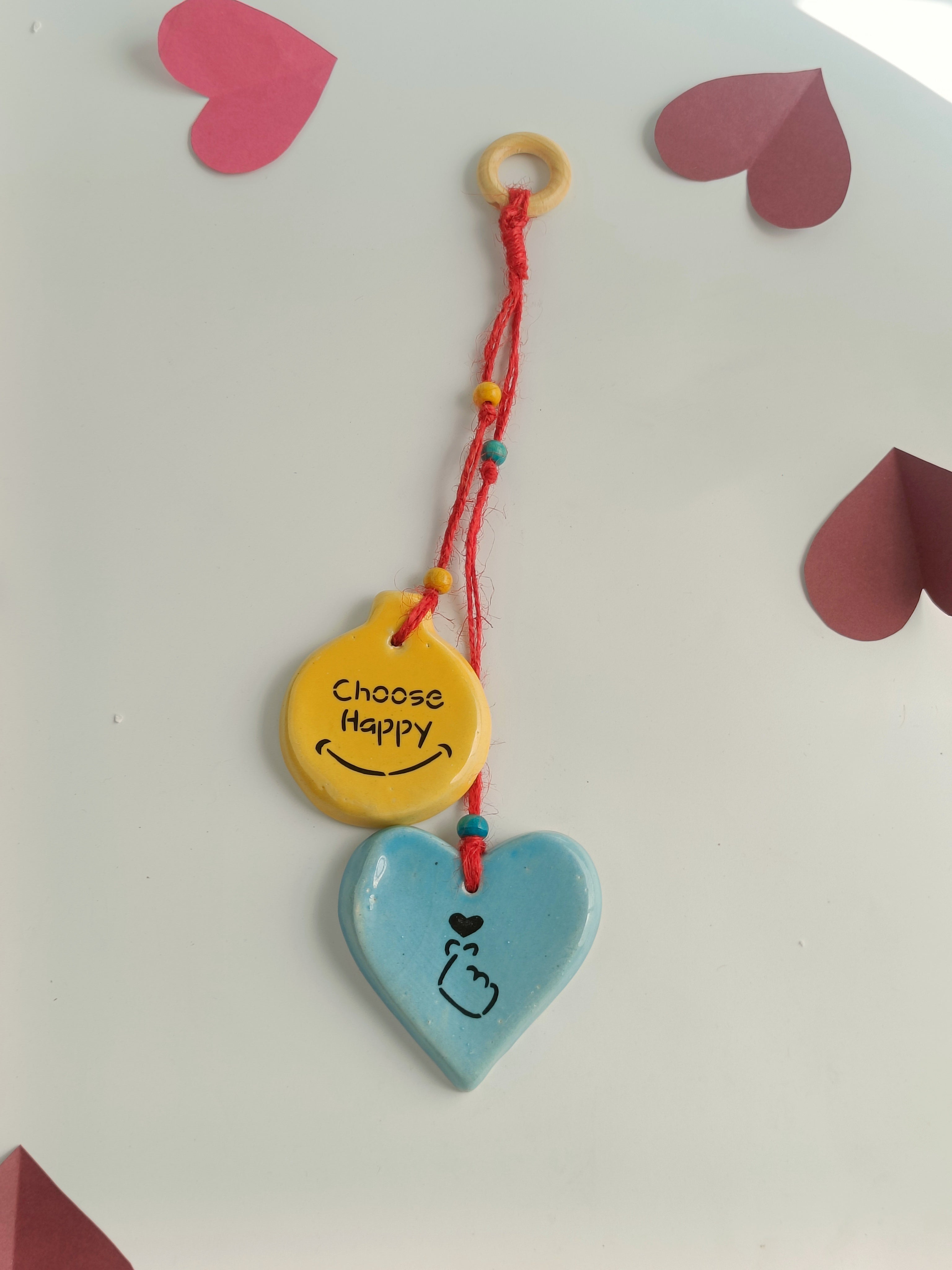 Choose Happy Meri Jaan Ceramic Charm Set