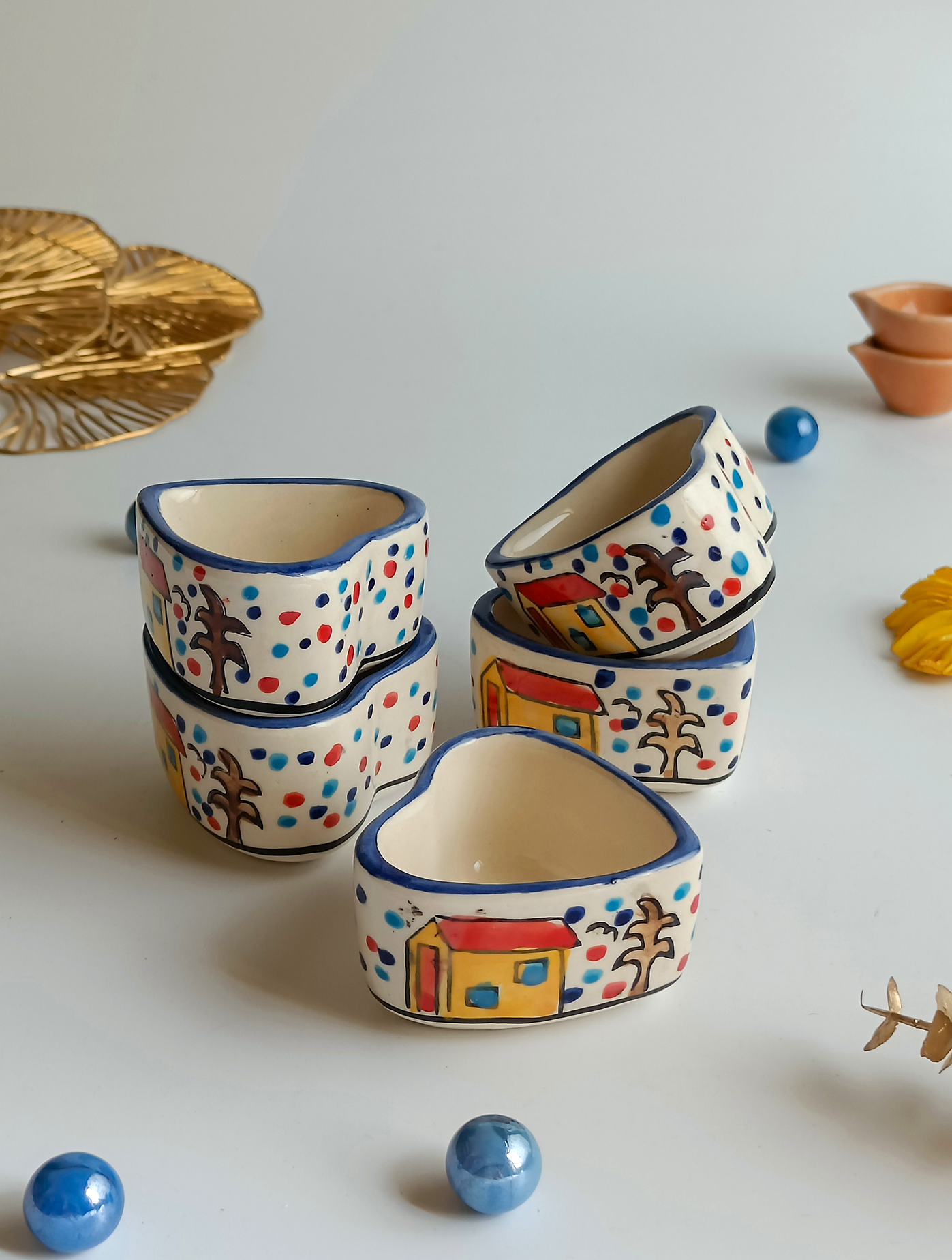 CityScape Chutney Dip Bowls (Pair)