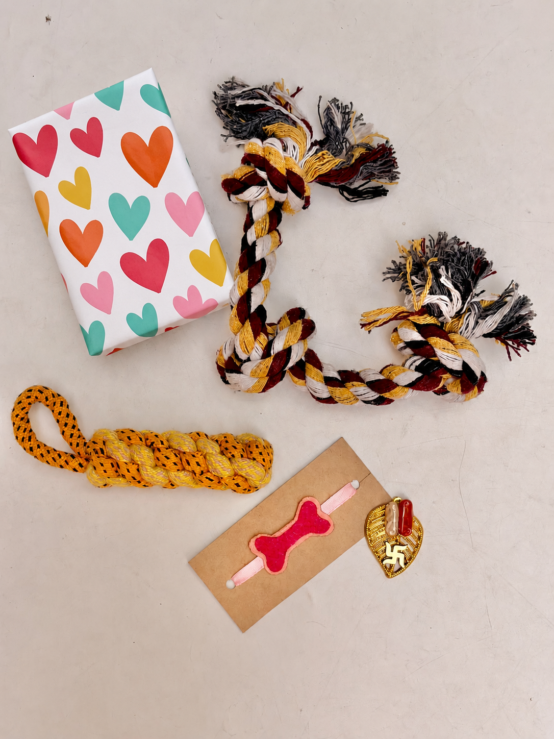 Playful Paws Dog Rakhi Hamper with 2 Toys