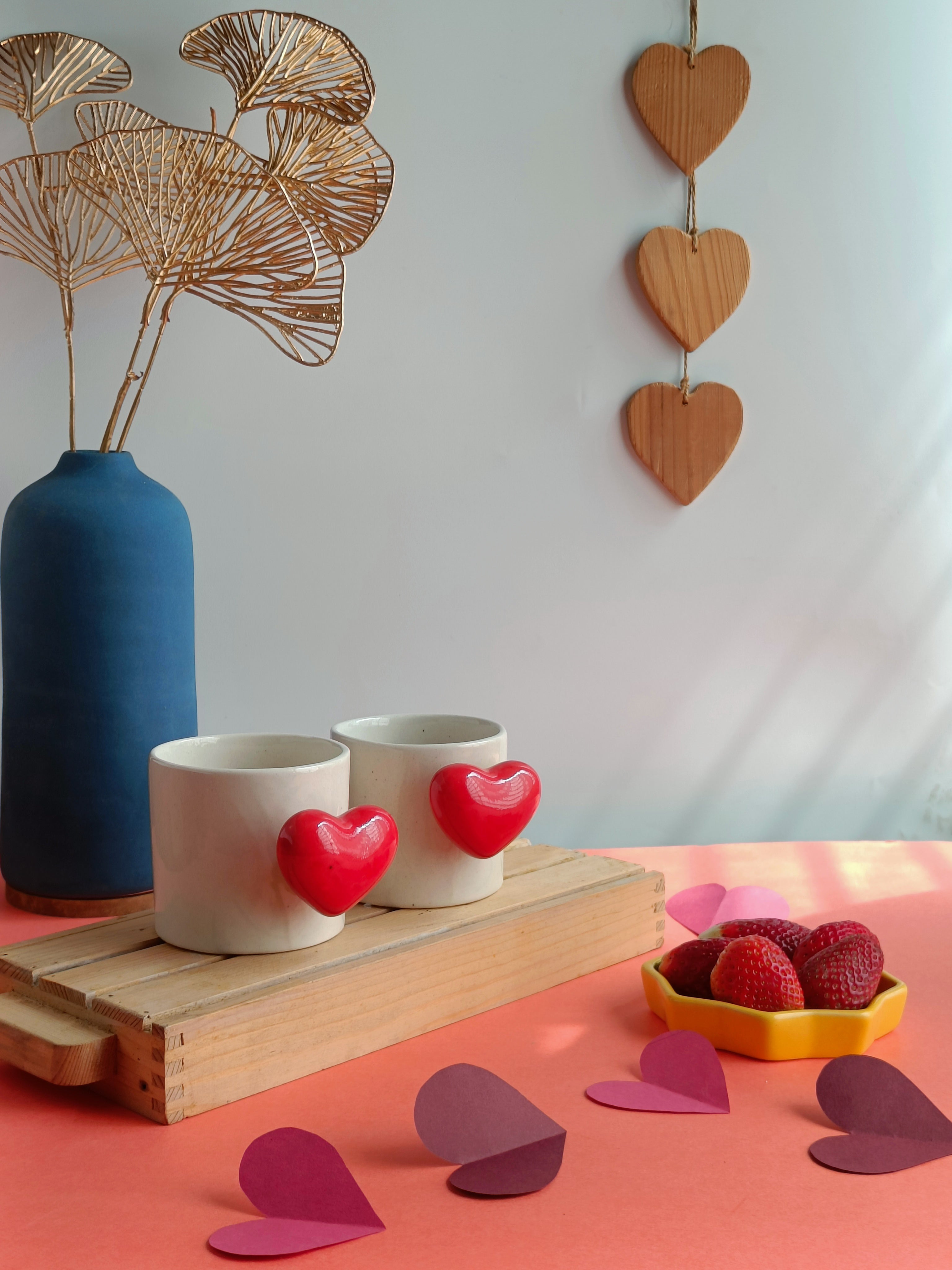 Fluffy Heart Mug (per pc)