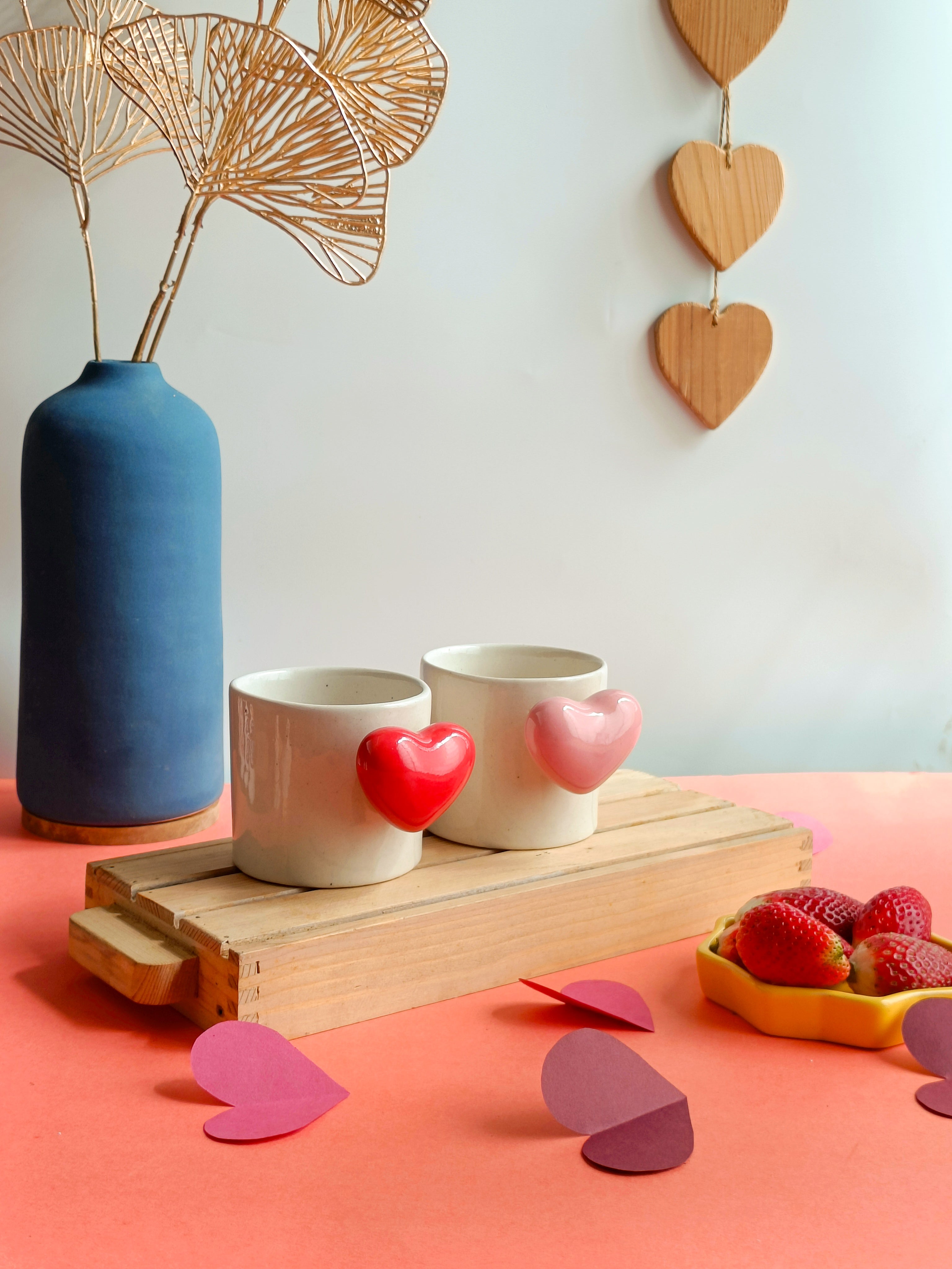 Fluffy Heart Mug (per pc)