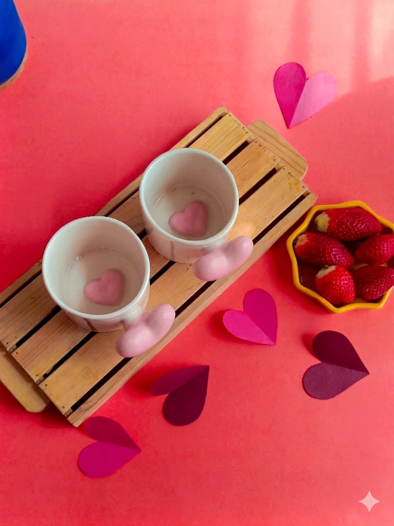 Fluffy Heart Mug (per pc)