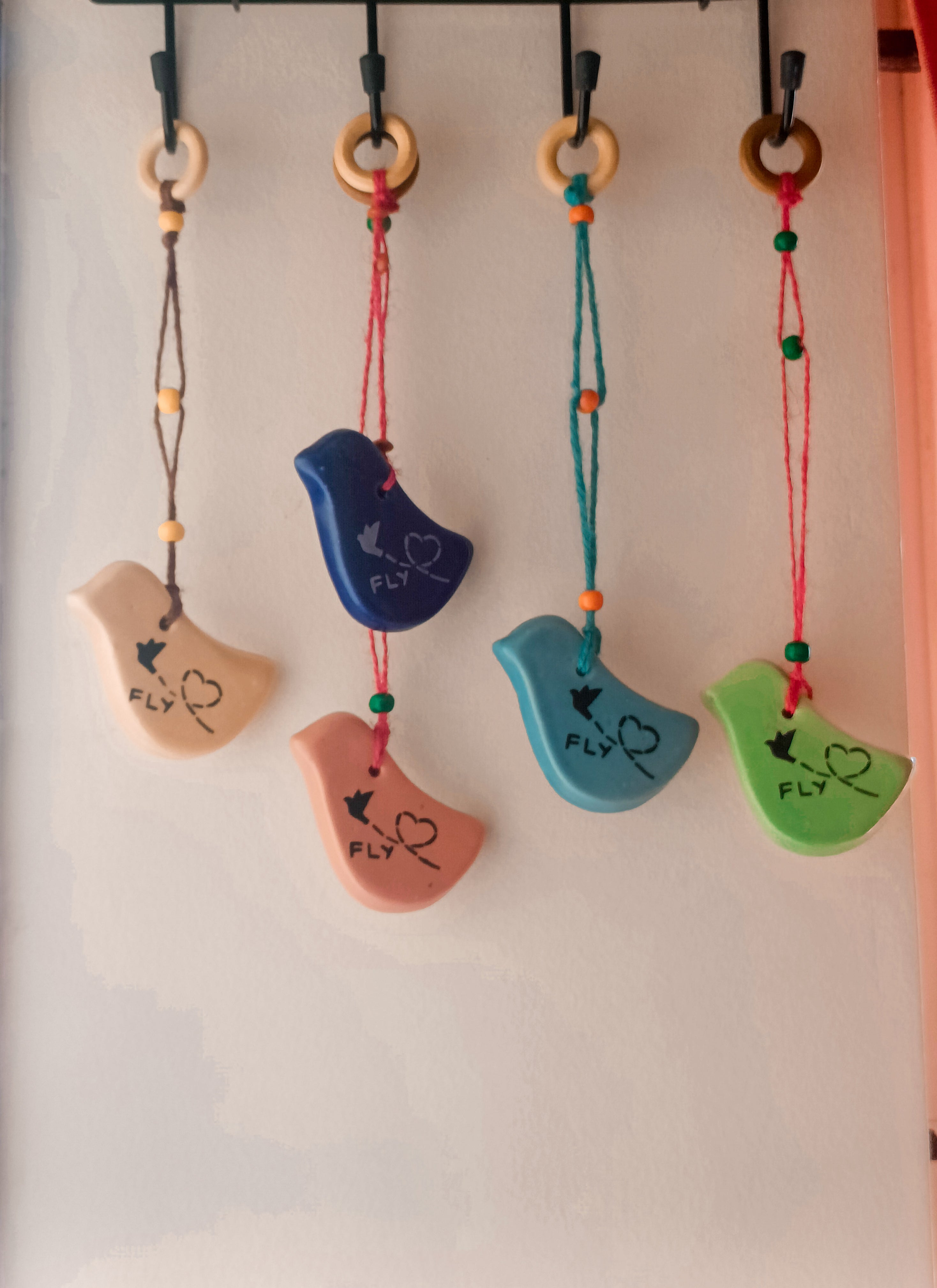 Soul Wing Ceramic Charm