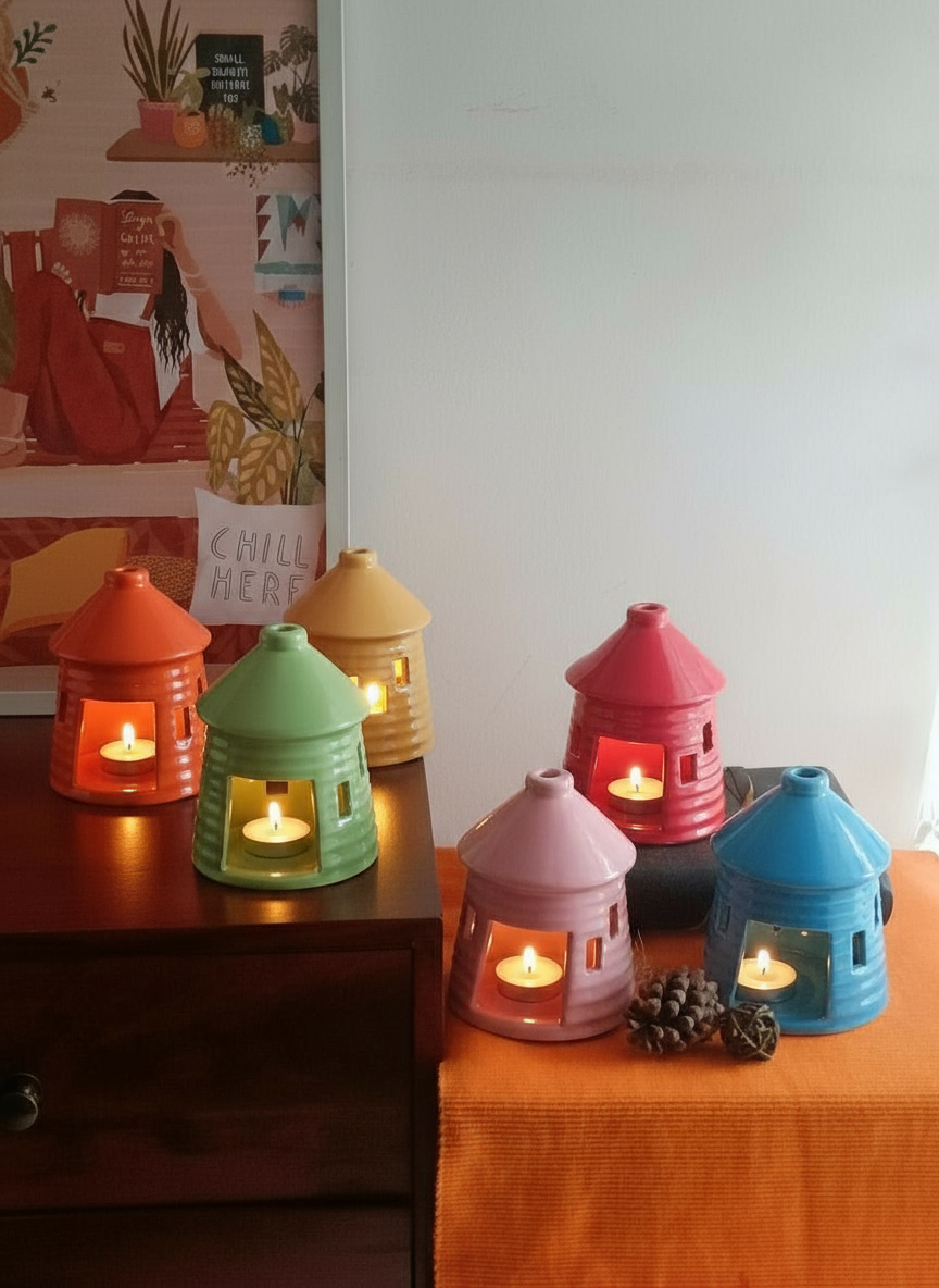 Hagrid's Hut Tealight Holder