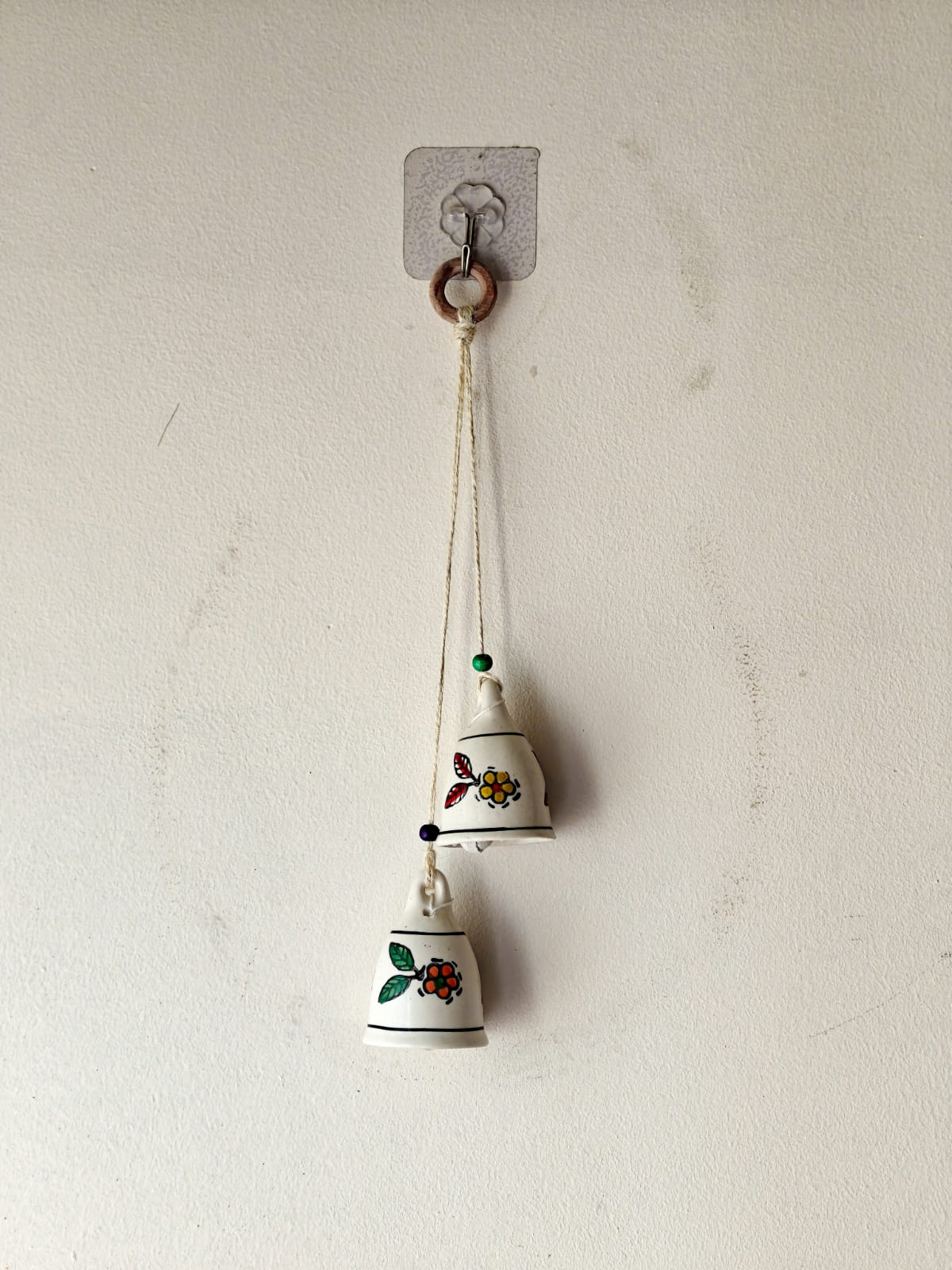 Blissful Handmade Ceramic Bells Hanging (Set of 2)