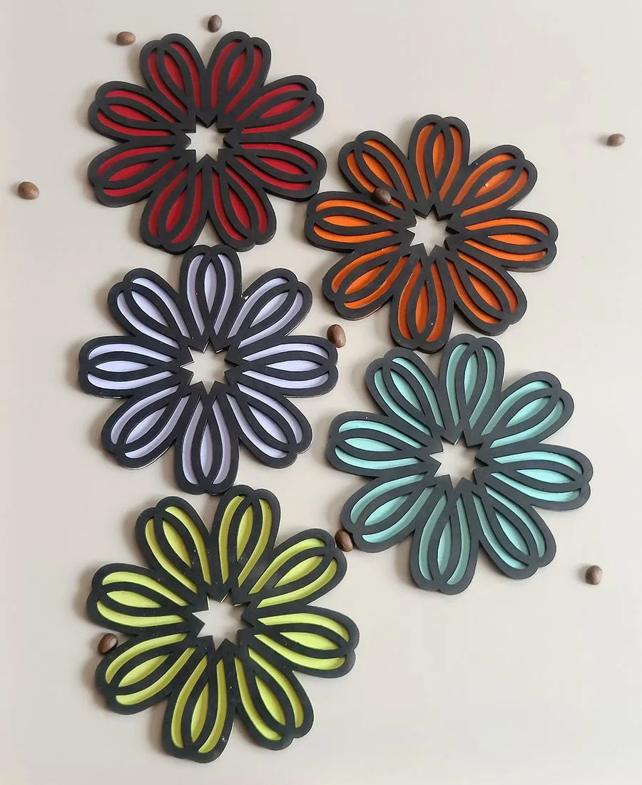 Haseena Wooden Coaster(per pc)