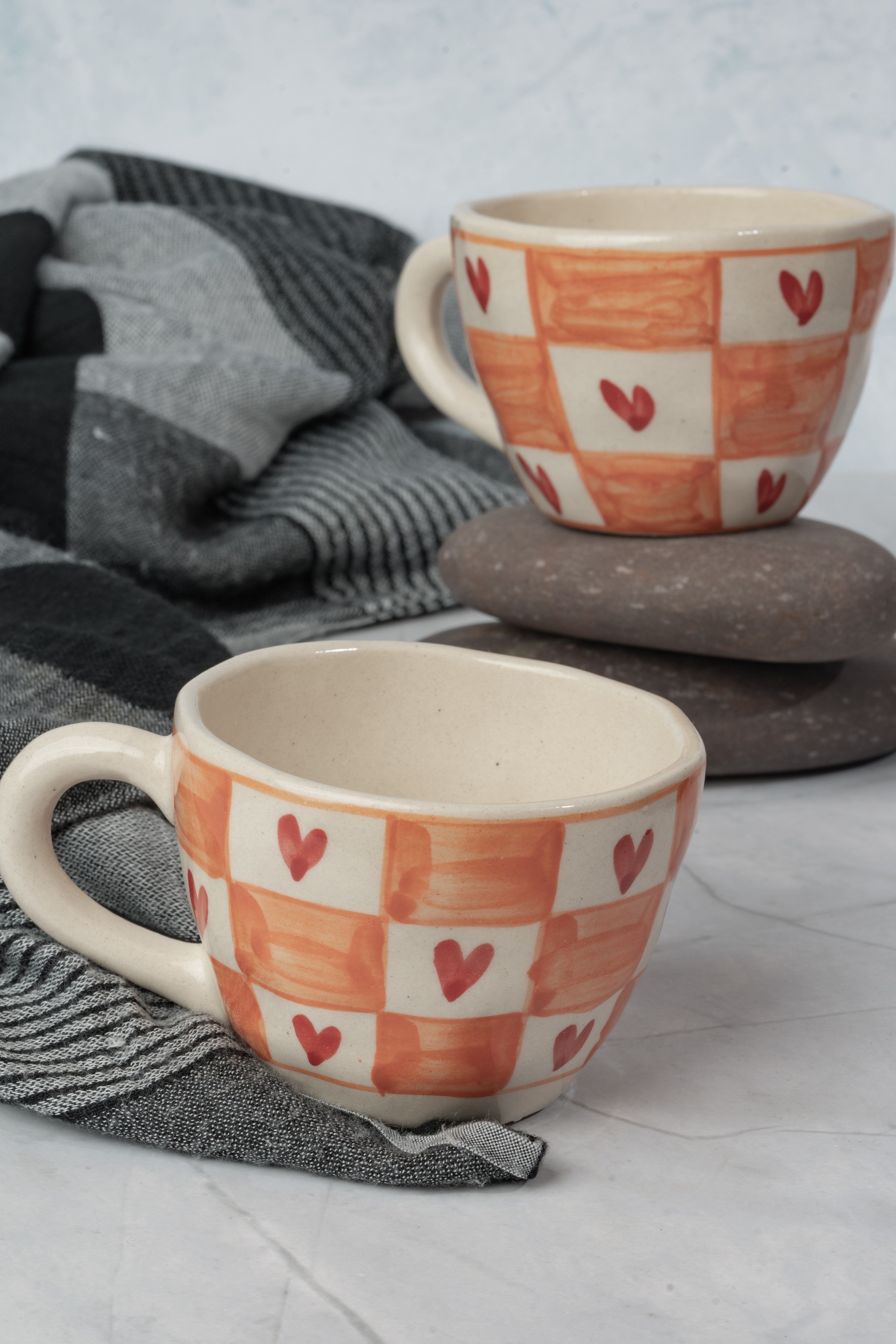 Heartfelt Checks Coffee Mug