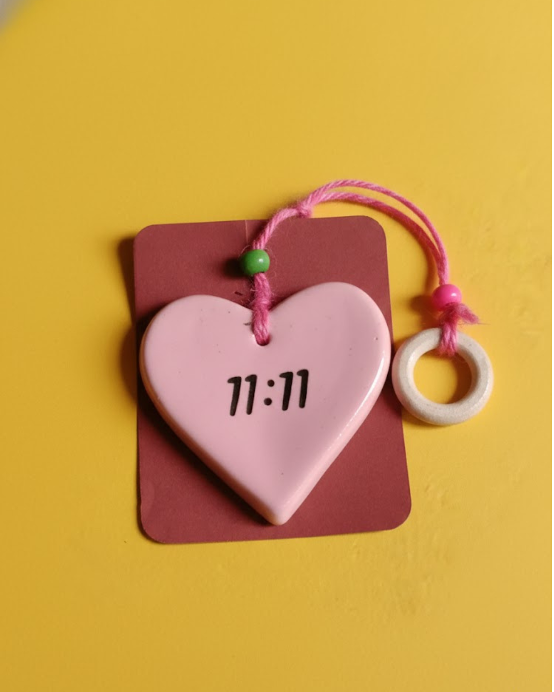 Make A Wish 11:11 Ceramic Charm Hanging